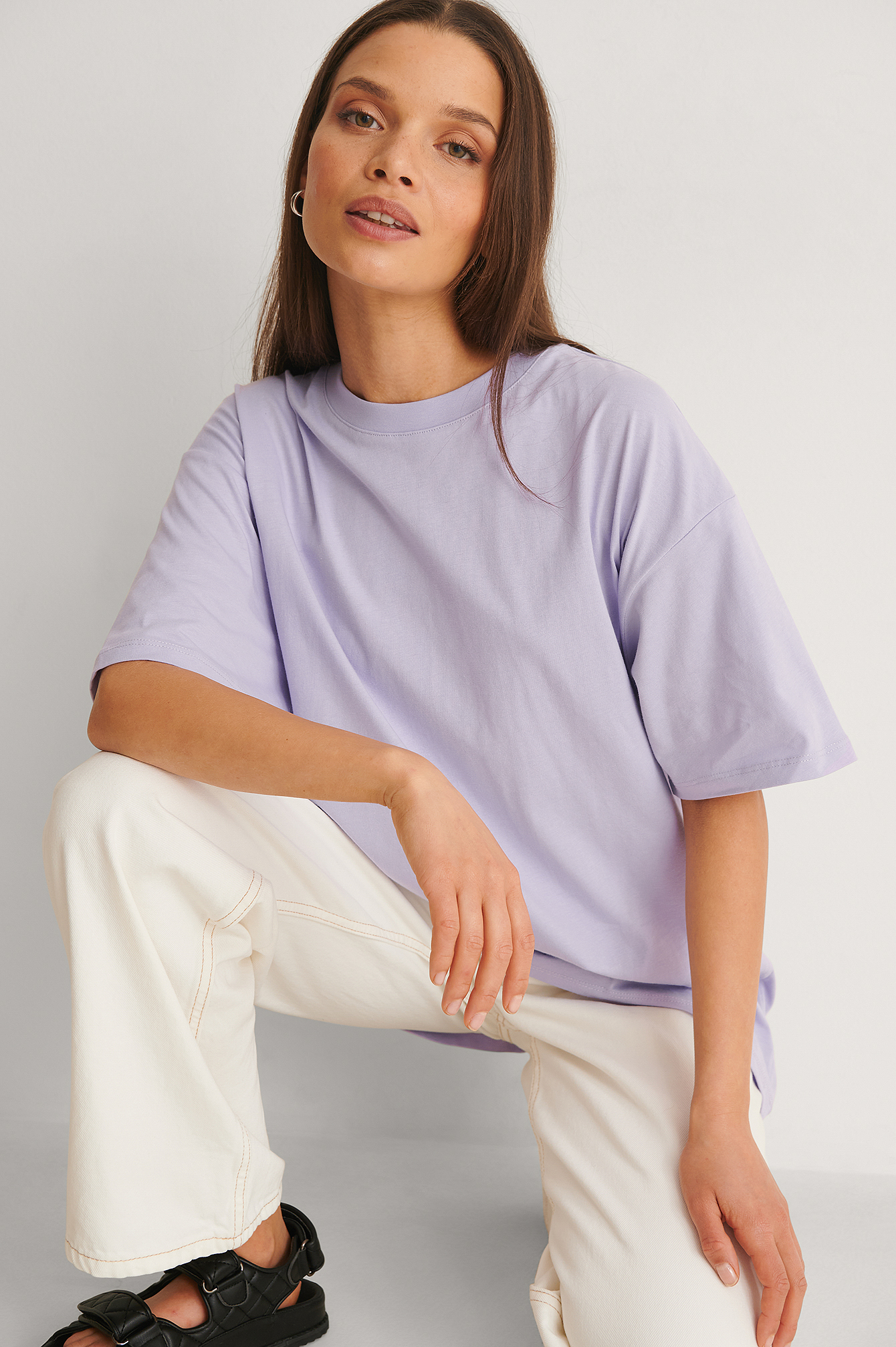 Organic Oversize T-Shirt mit rundem 