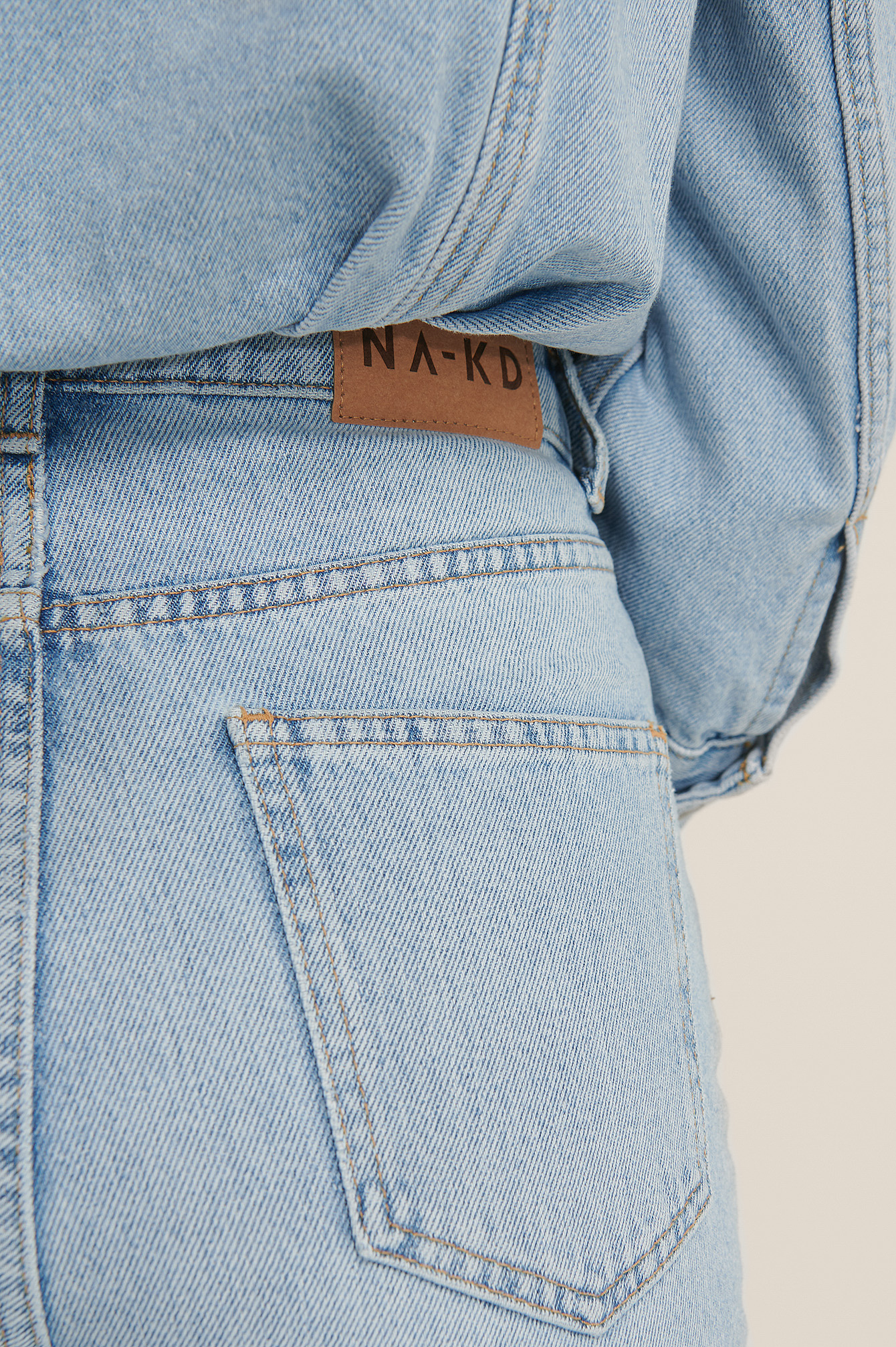 Organic Straight High Waist Raw Hem 