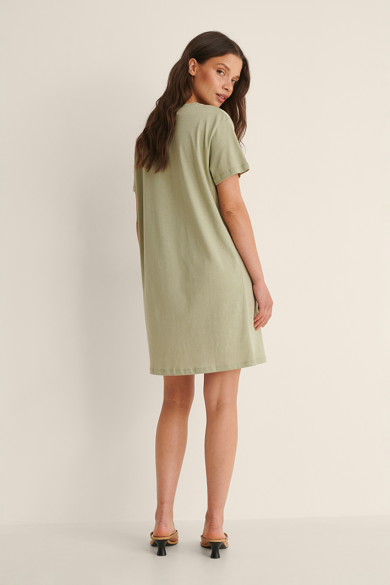light green t shirt dress