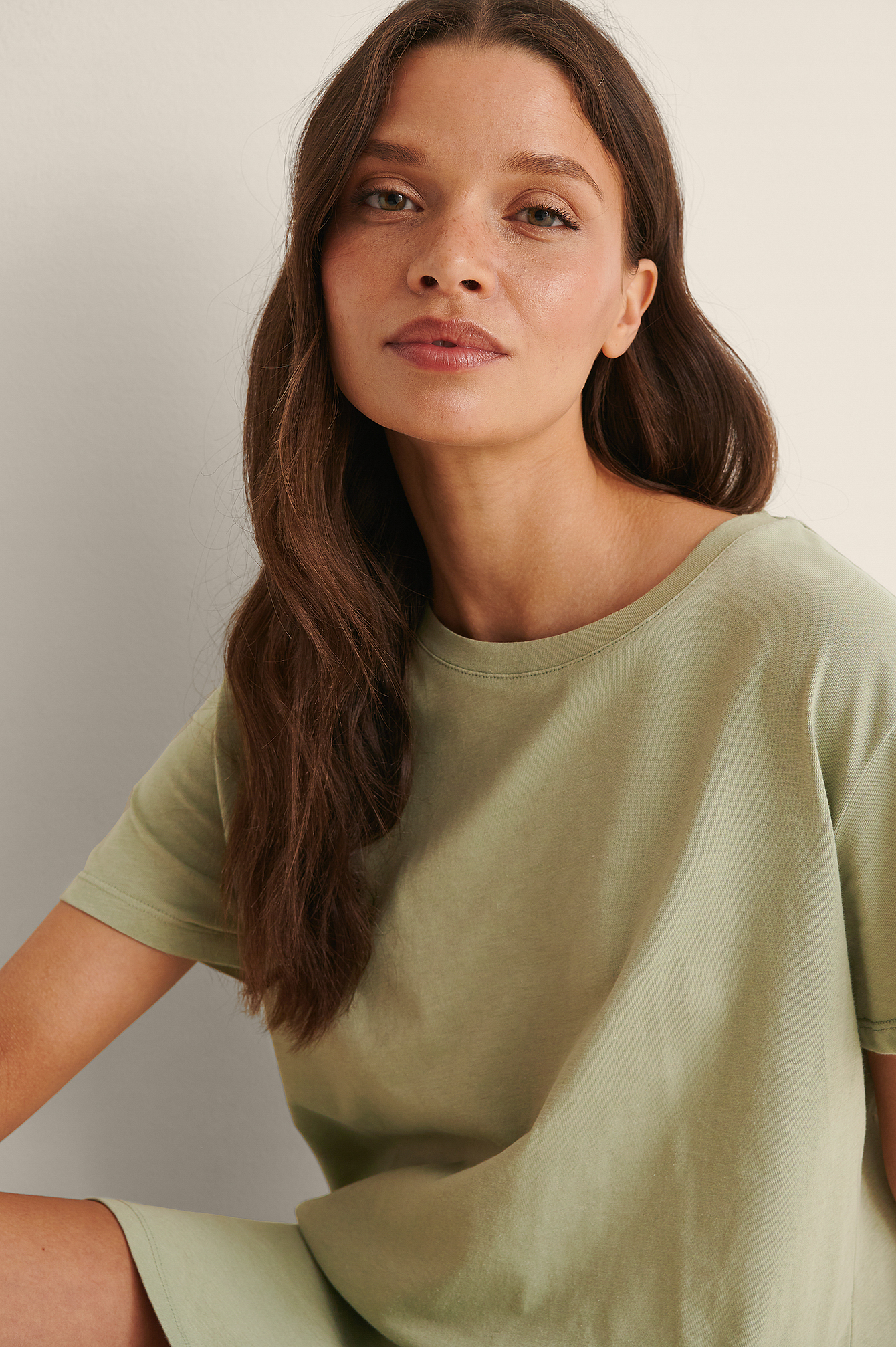 light green t shirt dress