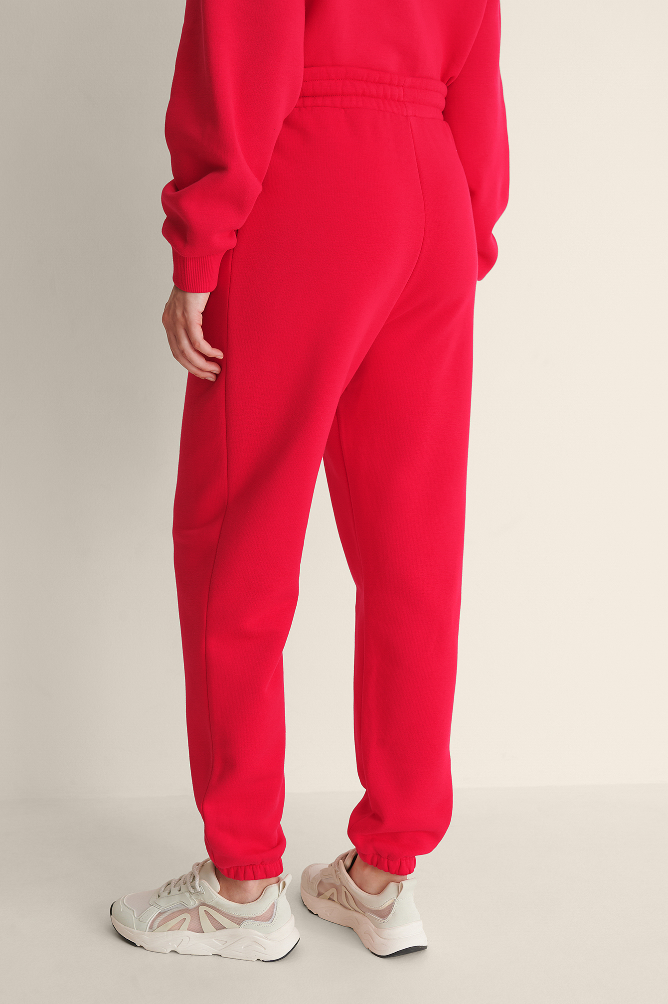 Tapered Sweatpants Red | na-kd.com