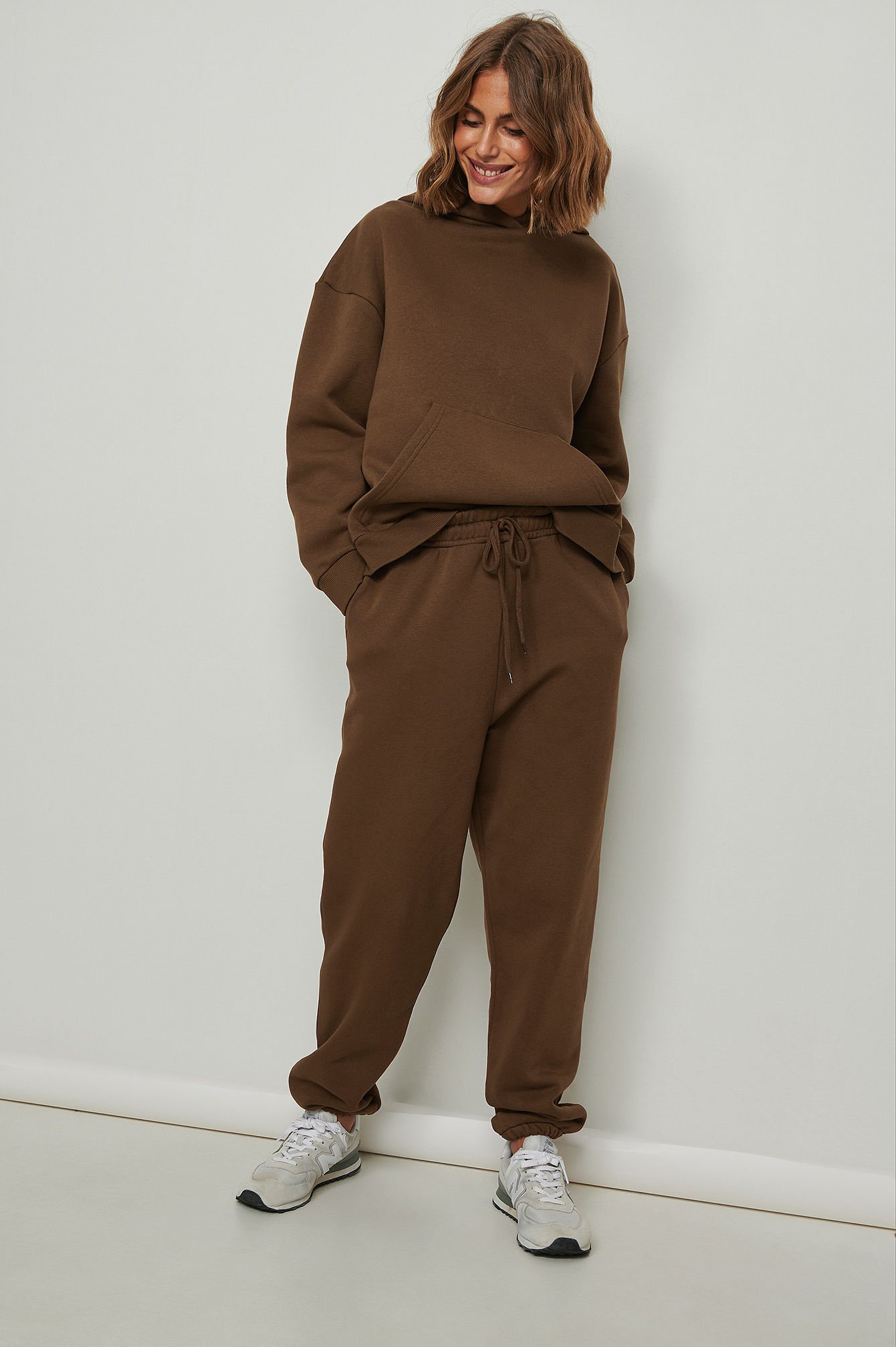 Tapered Sweatpants Brown | na-kd.com