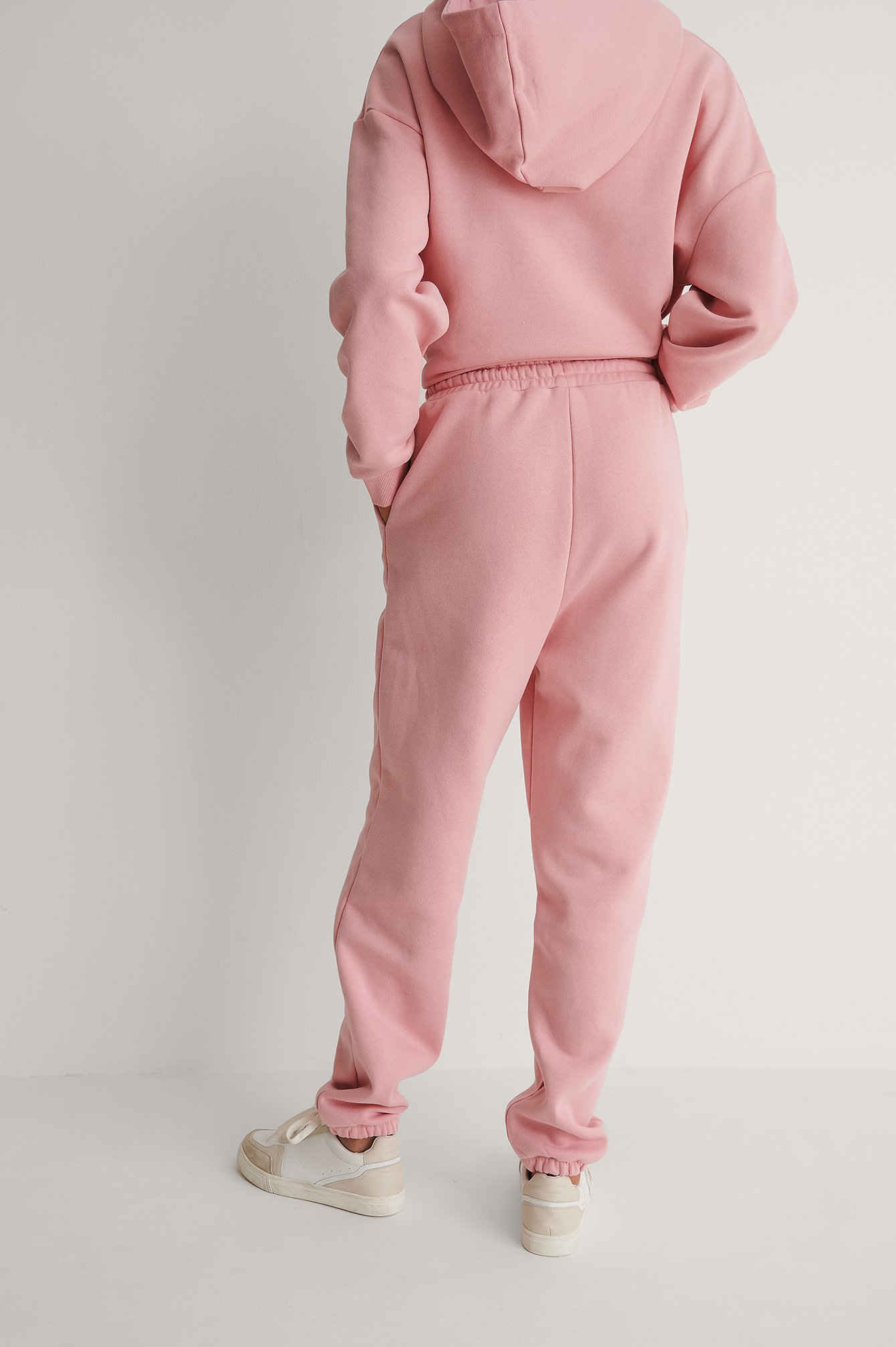Dusty Pink Tapered Sweatpants