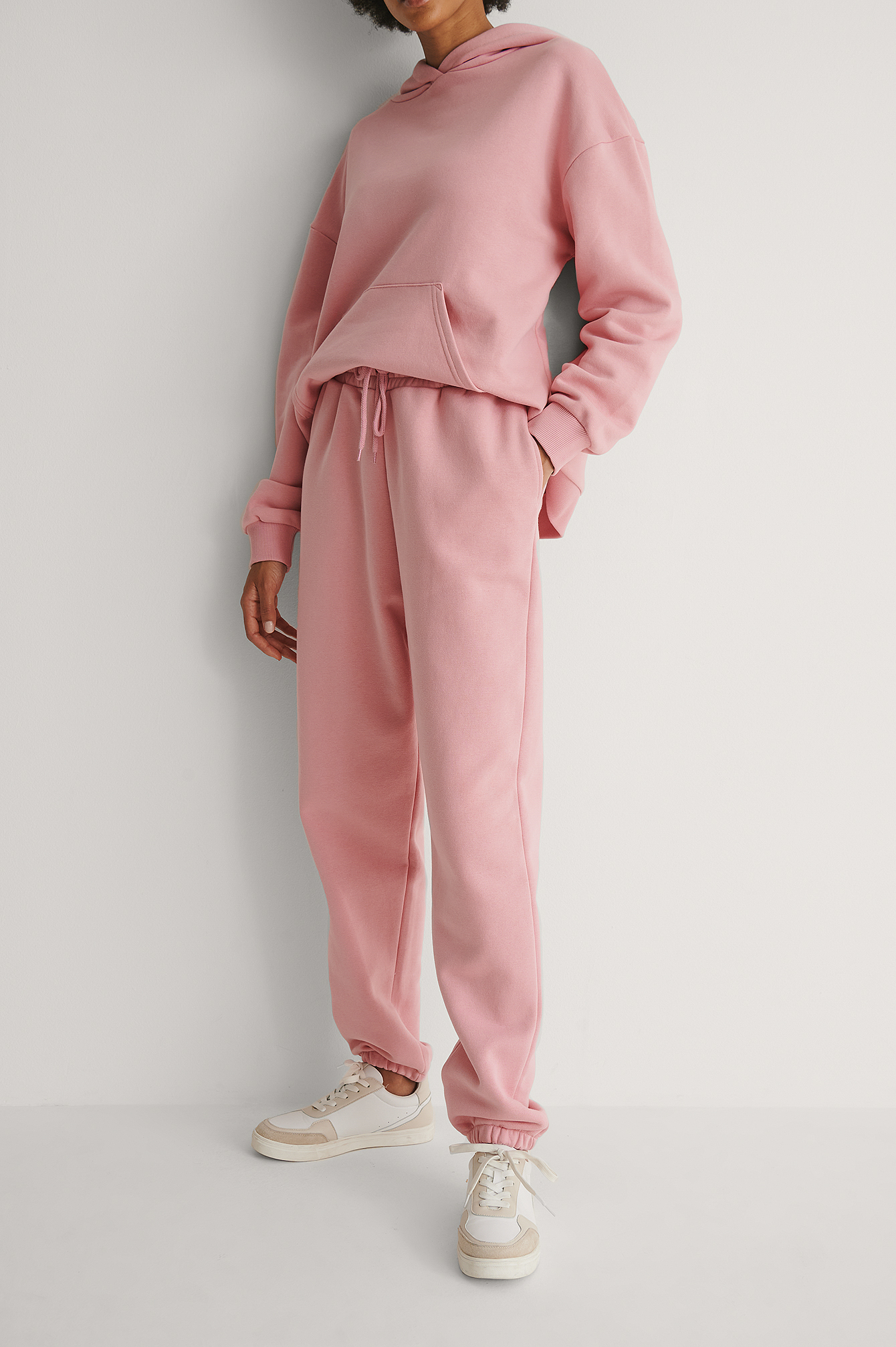 Dusty Pink Tapered Sweatpants