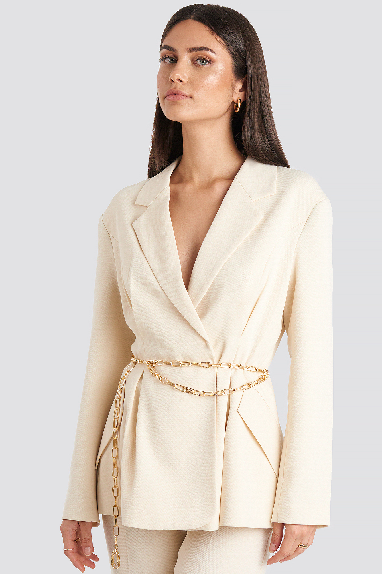 Oval Links Chain Belt Gold