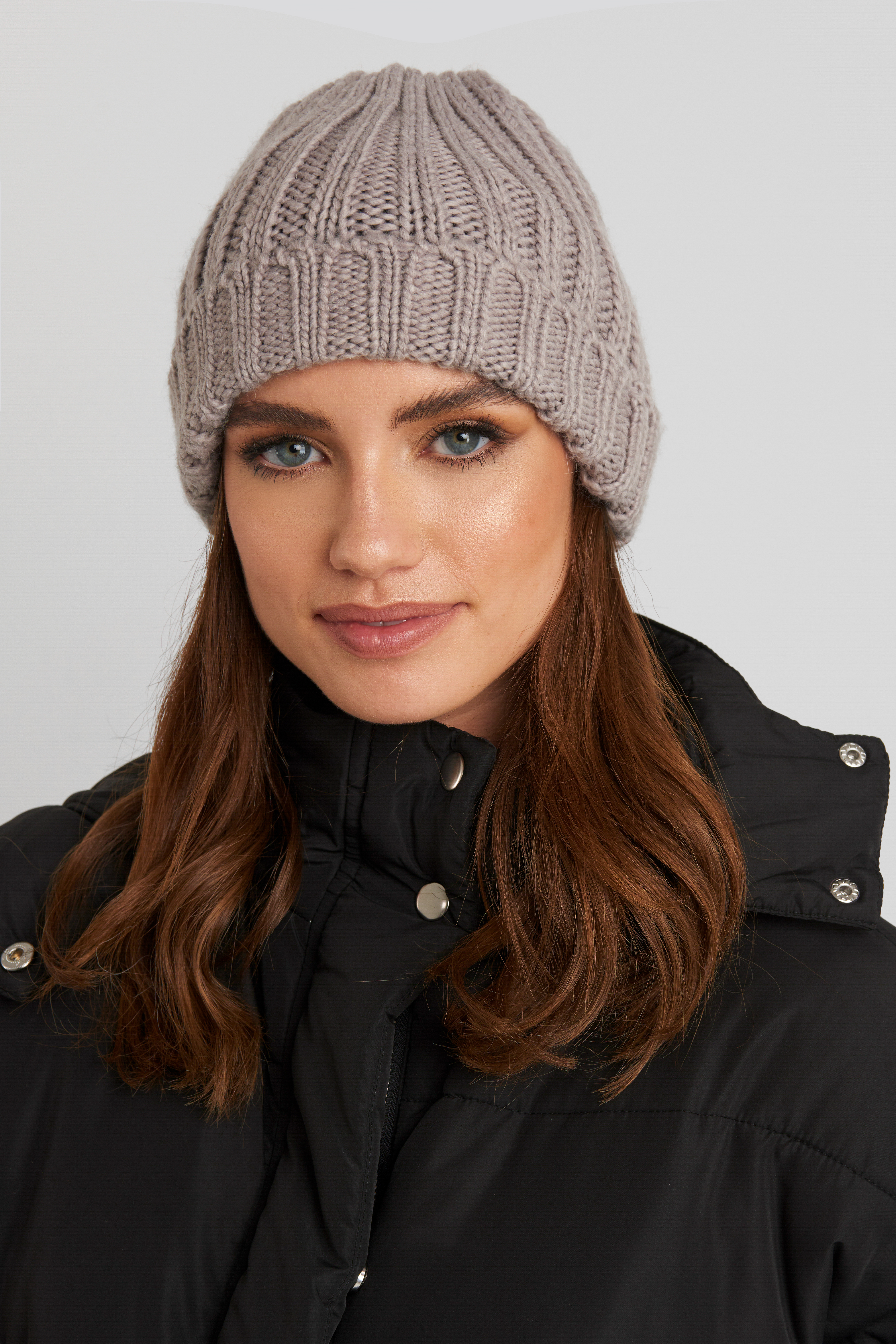 Oversize Chunky Beanie Light Purple