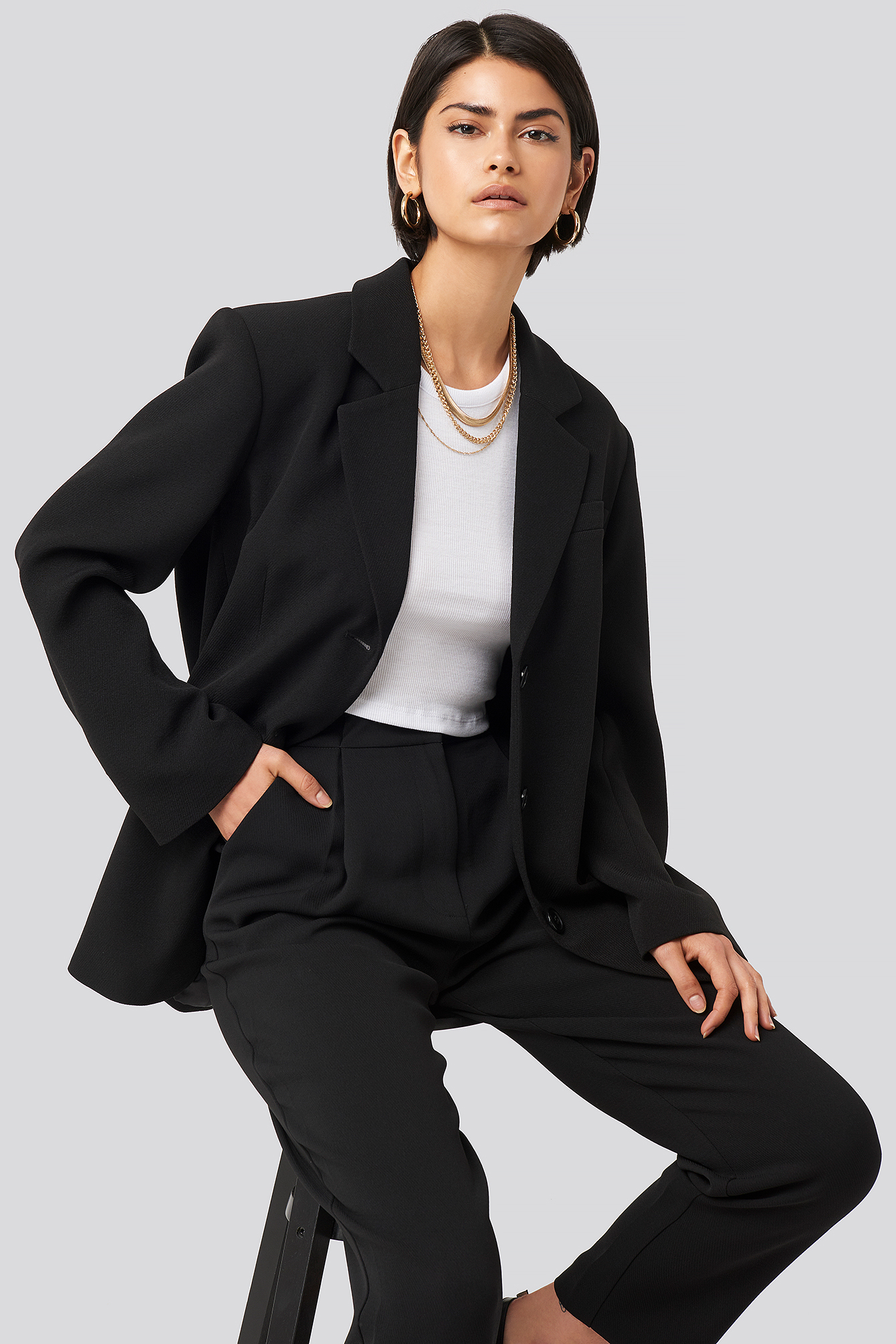 Maxi Oversized Blazer Black