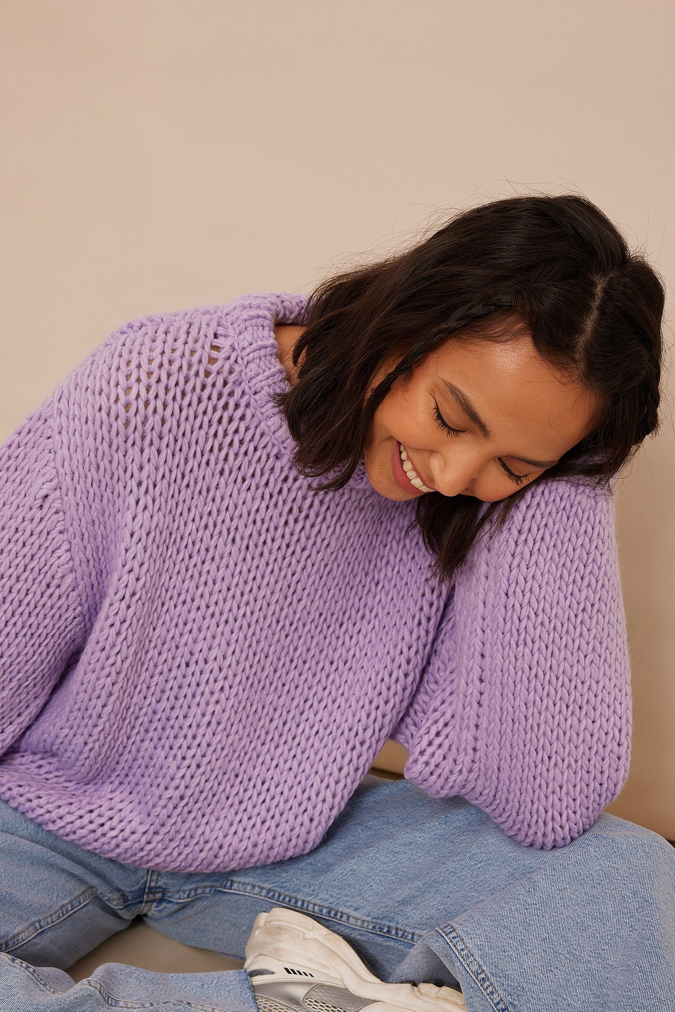 Violet Oversized Knit Sweater