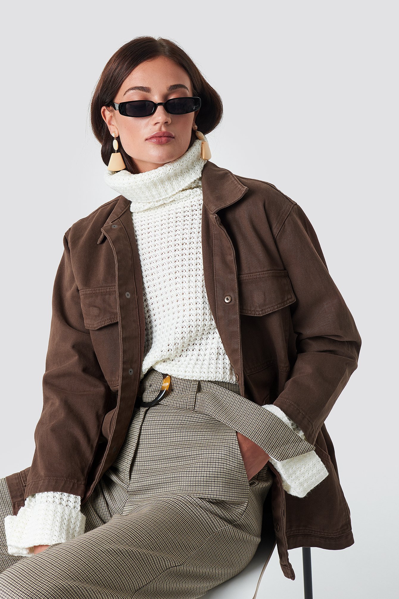 Brown Denim Jacket – Vintage Fabrik