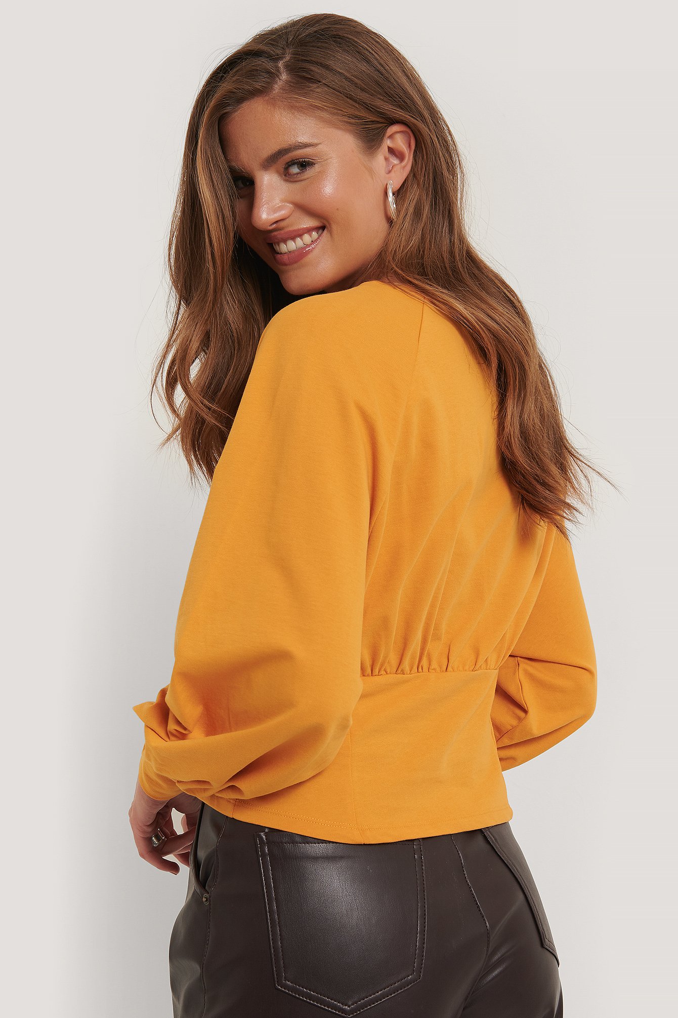 Mustard Oversized Raglan Sleeve Sweater