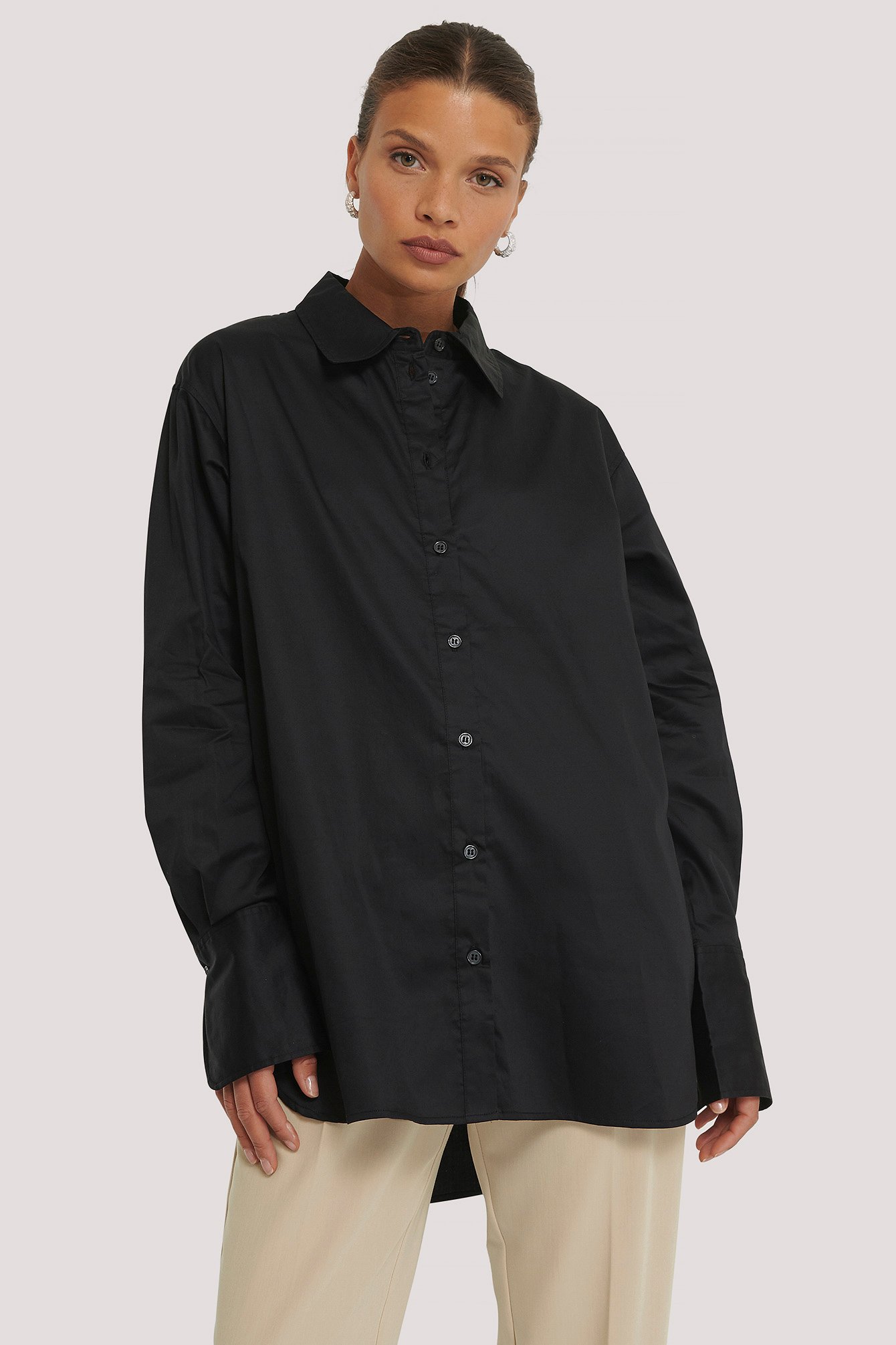 Oversized Shirt Black | na-kd.com