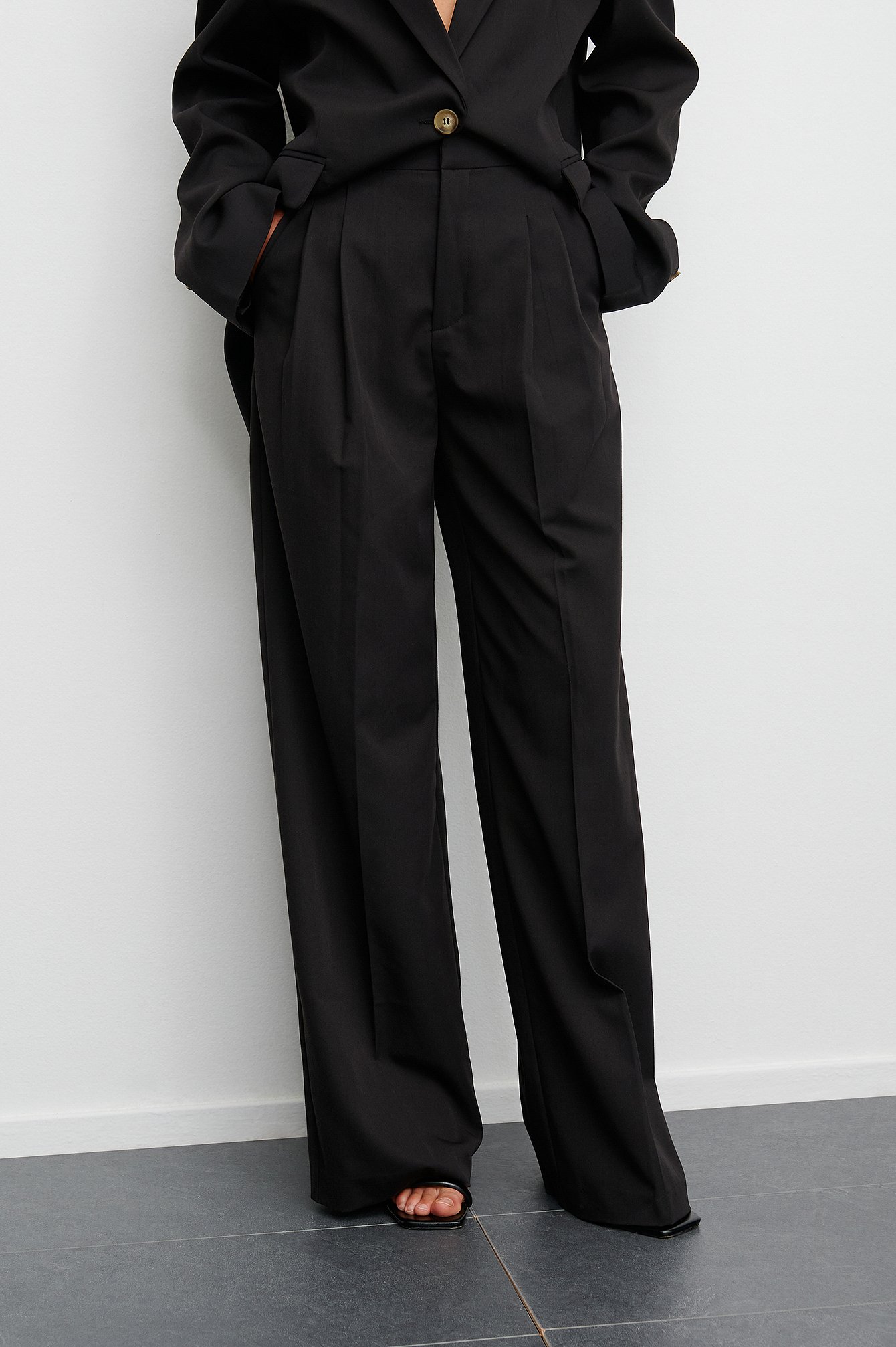 Oversized Suit Pants Black | na-kd.com