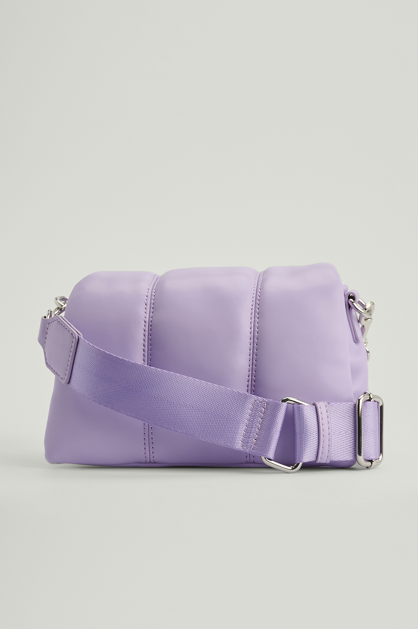 NA-KD Accessories Padded Stitch Detail Crossbody Bag - Purple