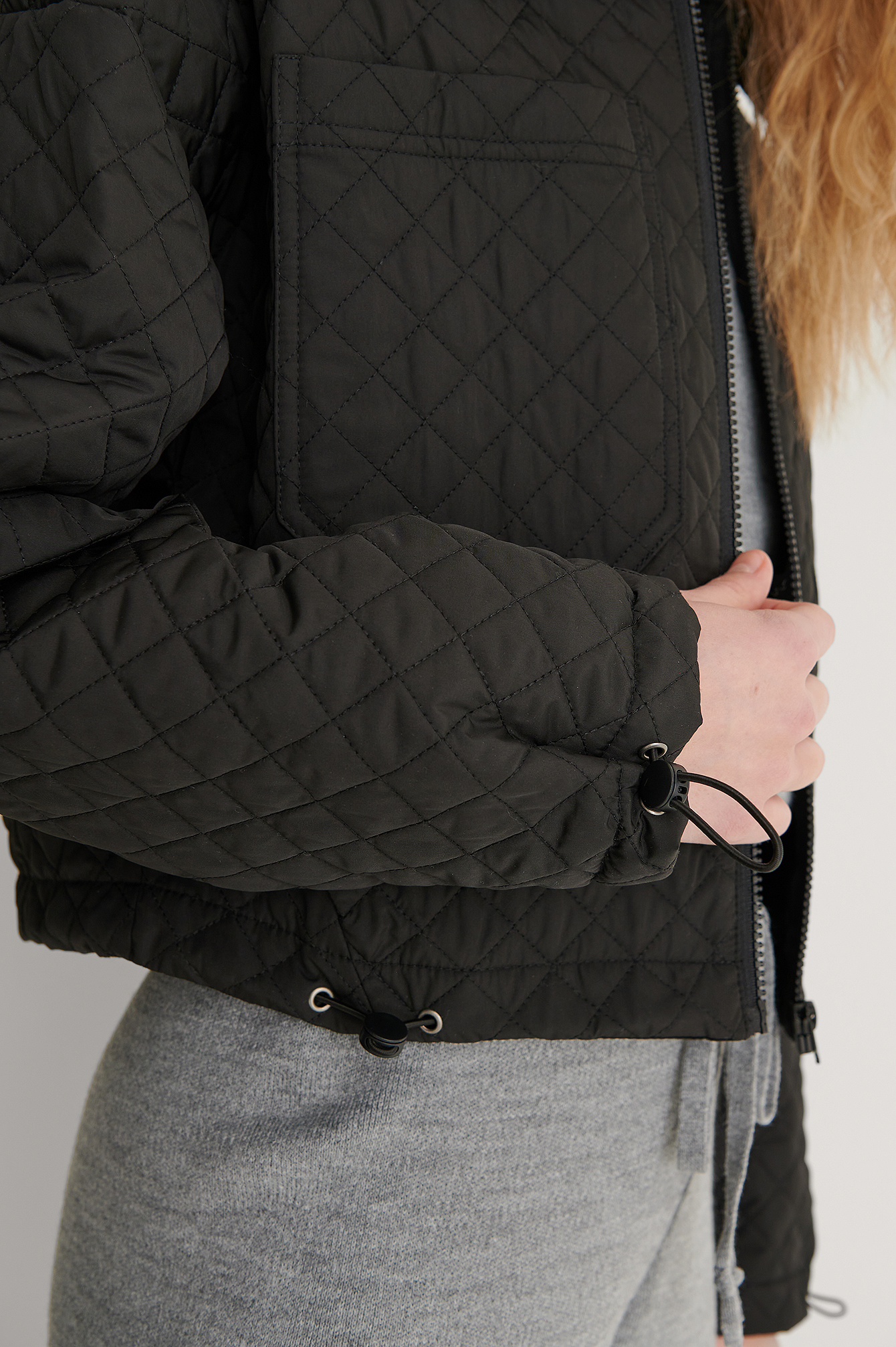 Padding Quilted Jacket Black