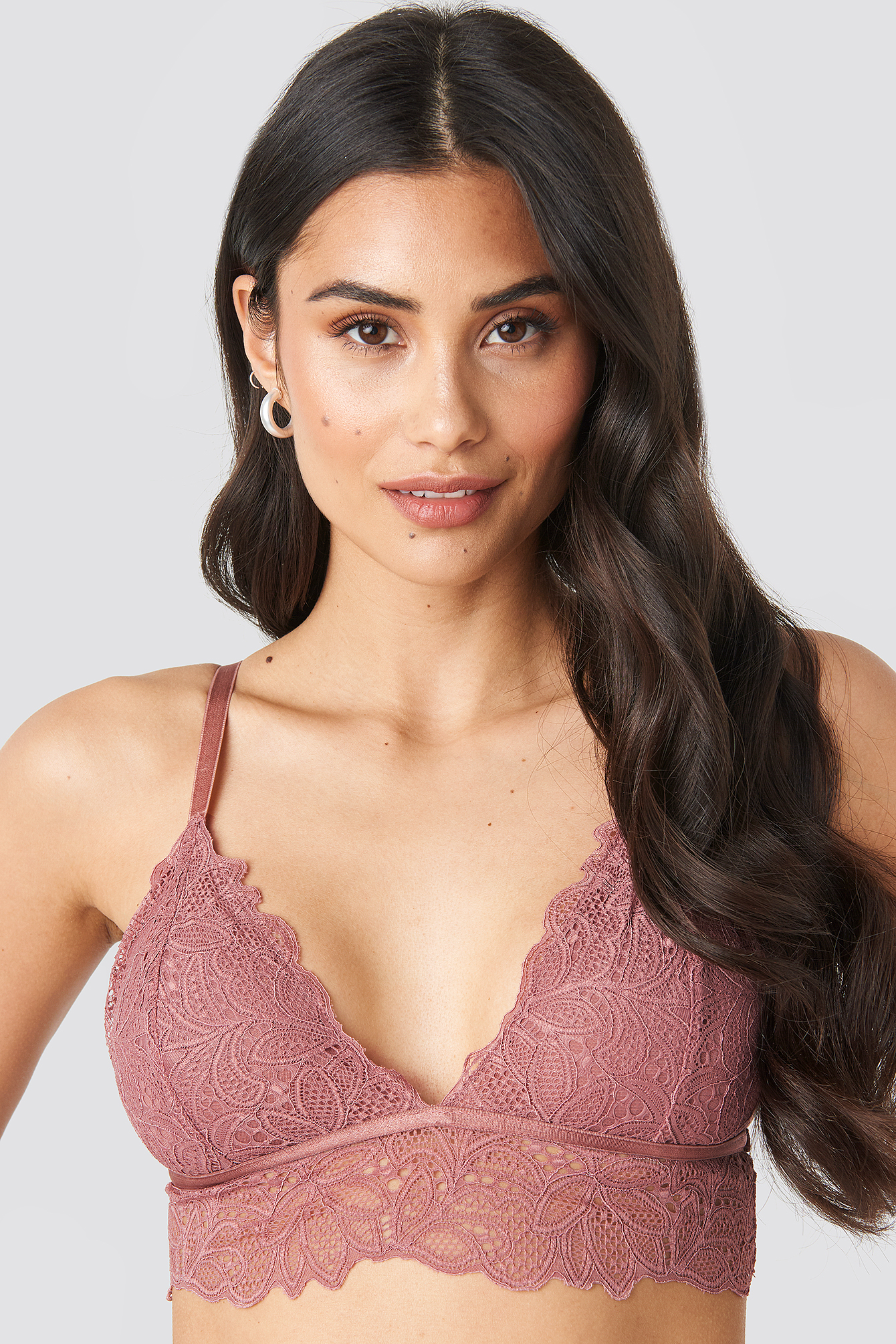 Paisley Lace Bra Dusty Rose