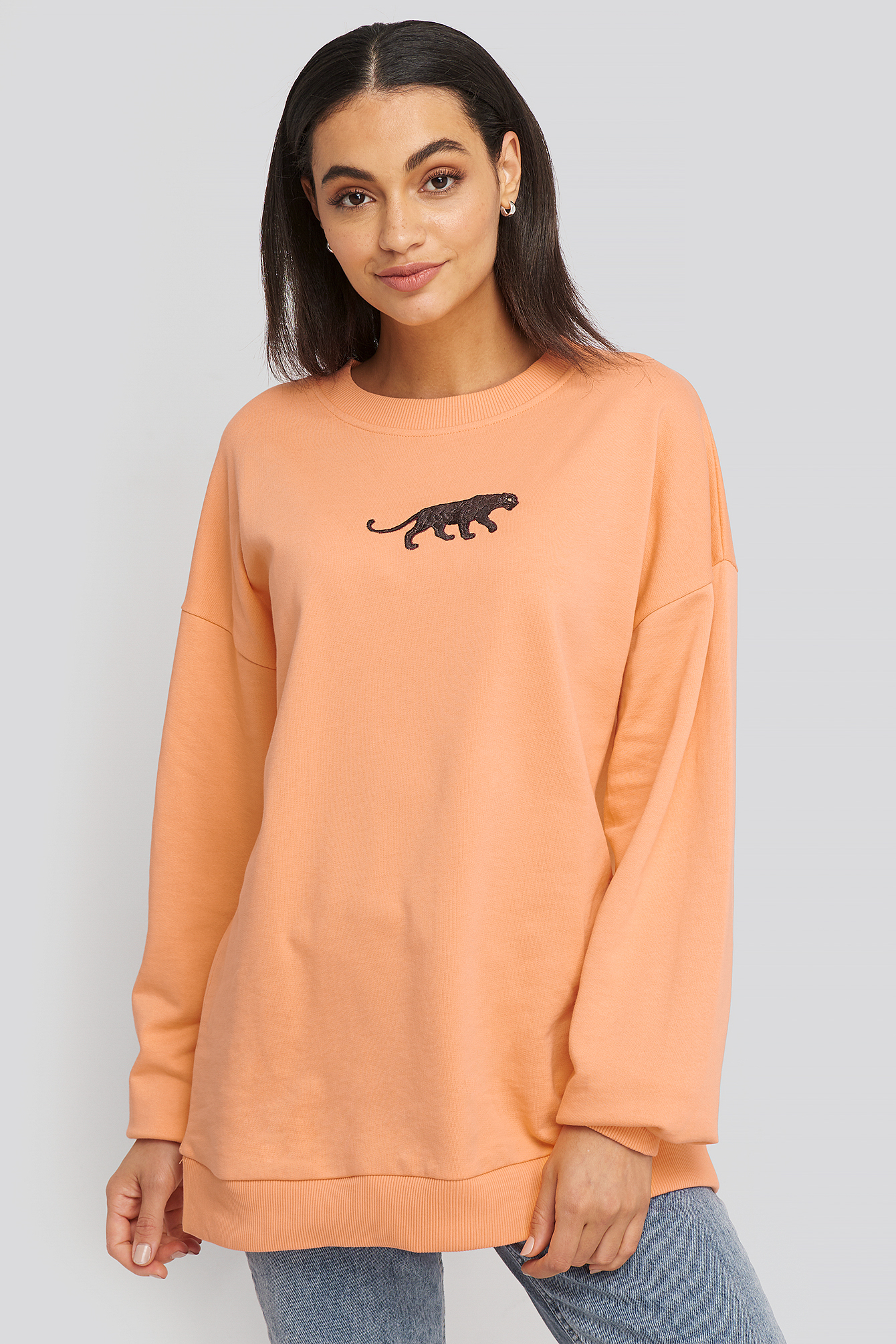 Panther Sweatshirt Peach