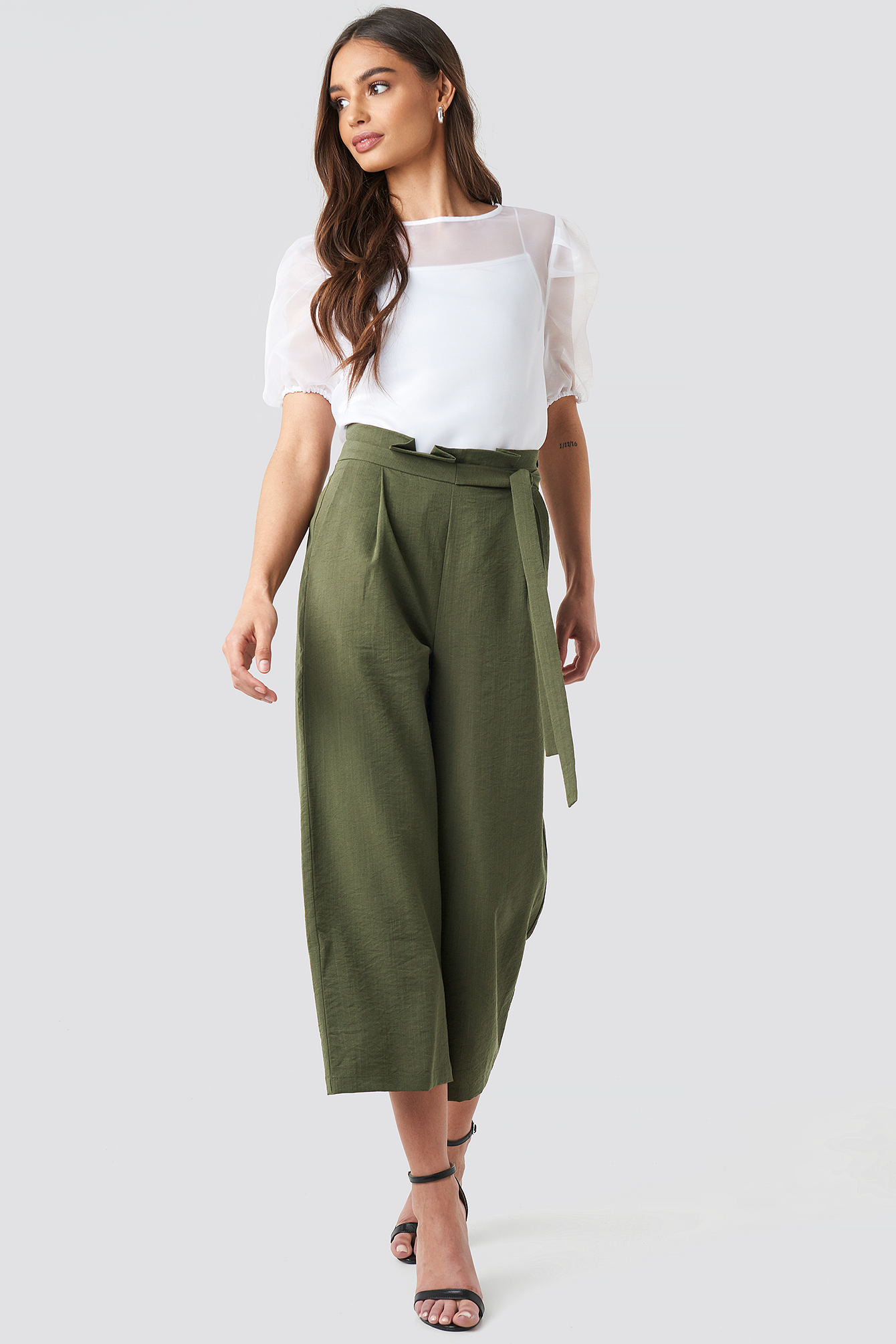 Paperwaist Self-Tie Pant Khaki