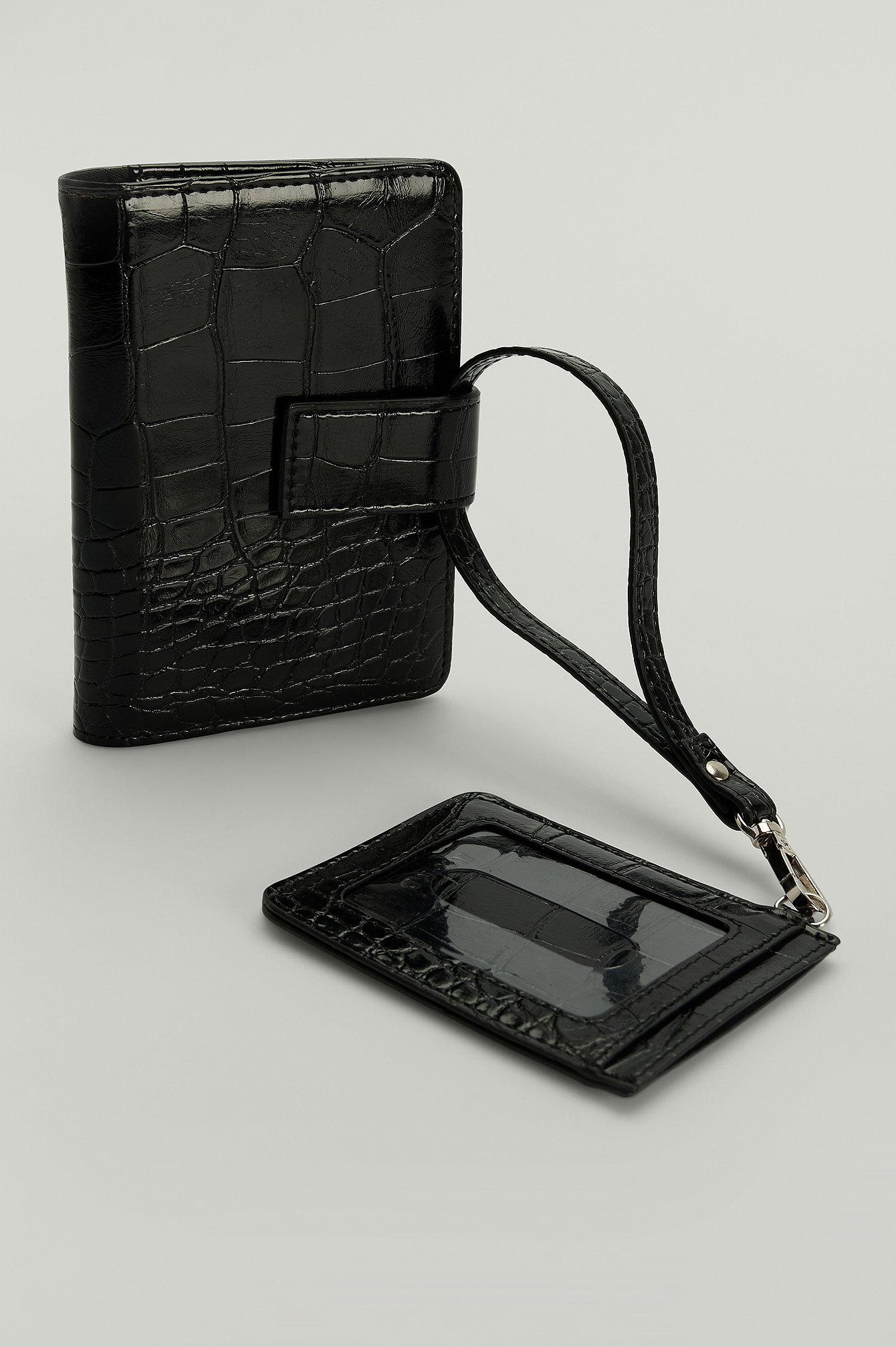 Black Passholder/bagasjesett med tagg