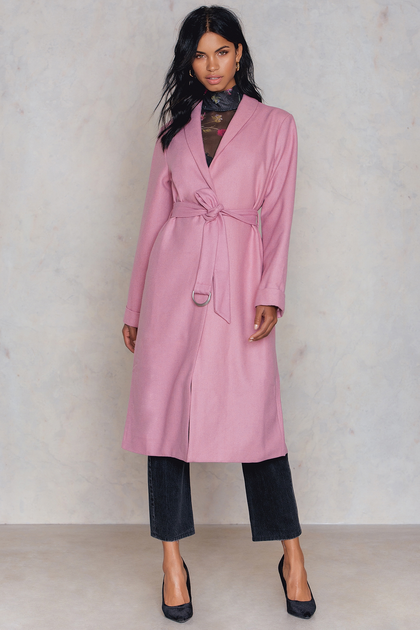 fuschia coat