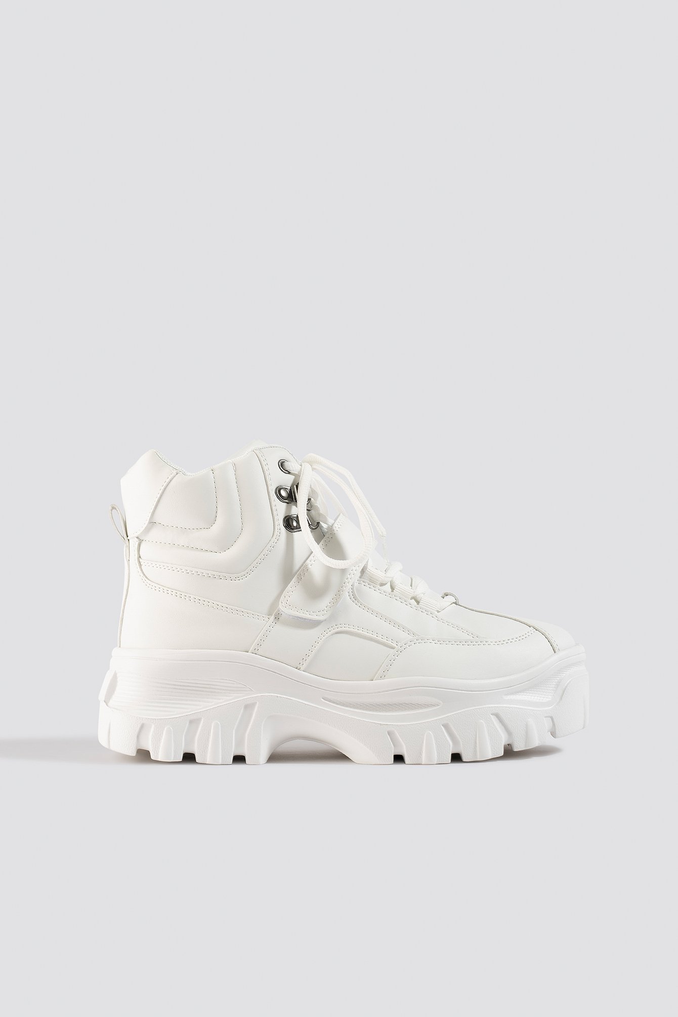 Platform Sneaker Boots White | na-kd.com