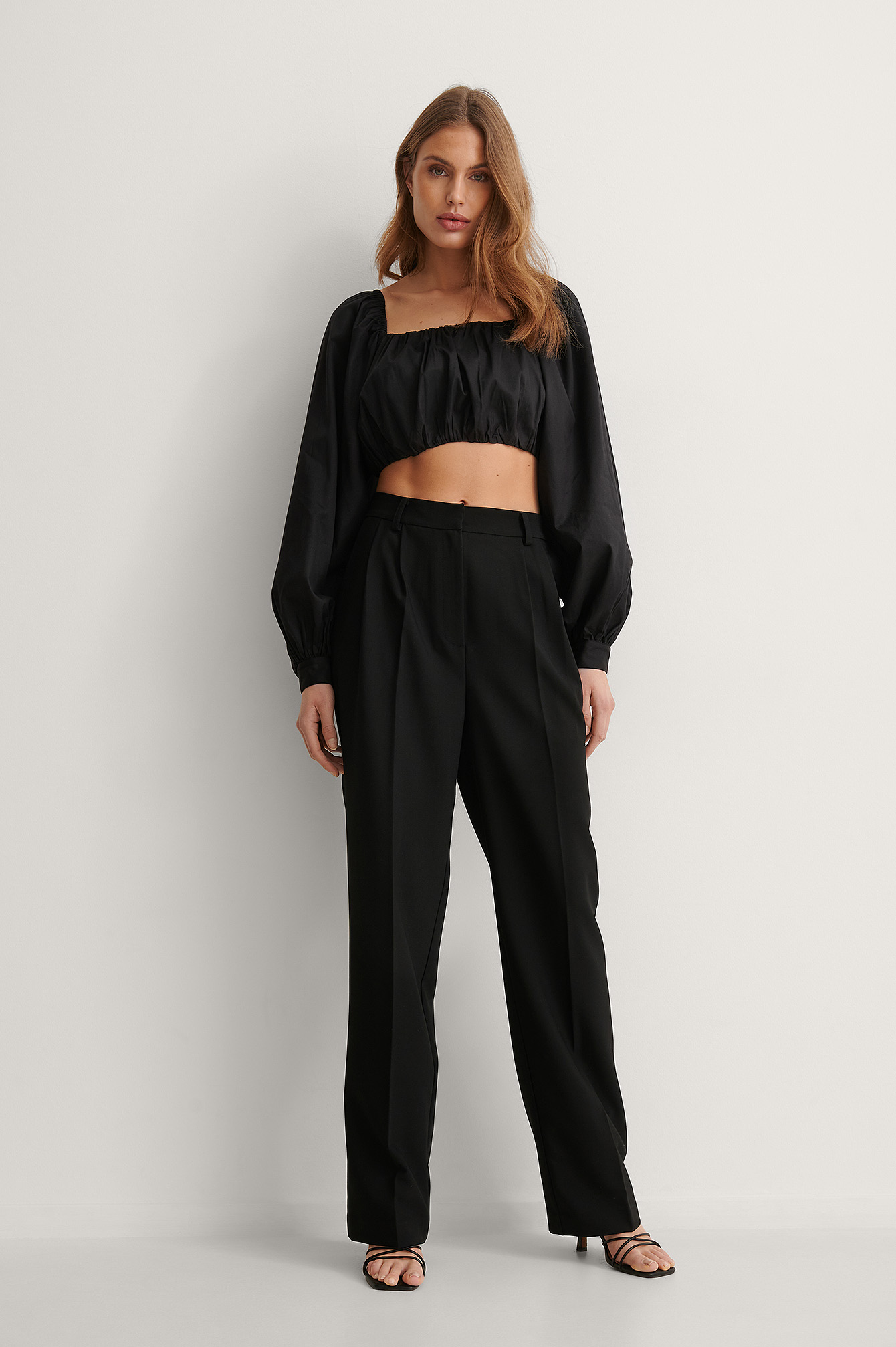 Knitted Pleated Lace-up Graceful And Fashionable Suit Pants