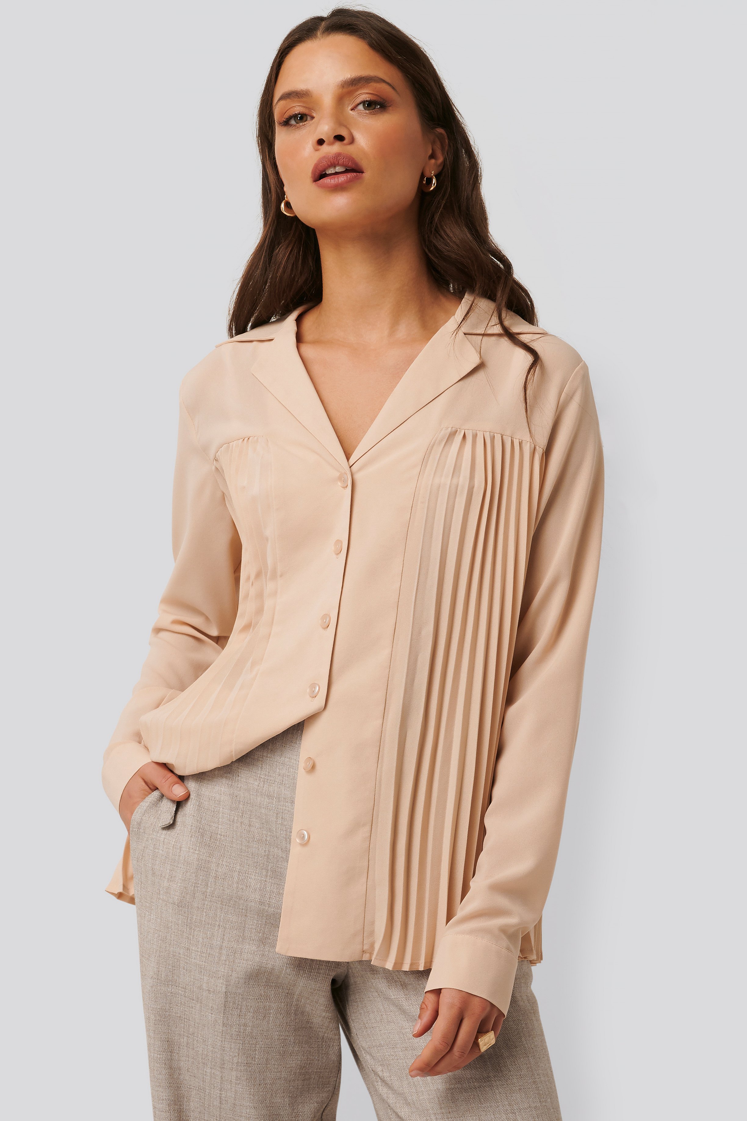 Pleated blouse