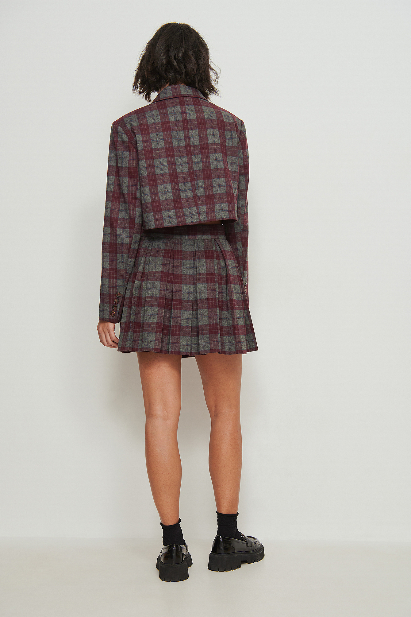 Pleated Skirt Checkered | na-kd.com