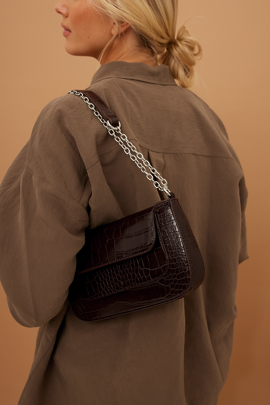 Na Kd Sack Tasche Schwarz Na Kd Baguette Tasche Schwarz Baguette