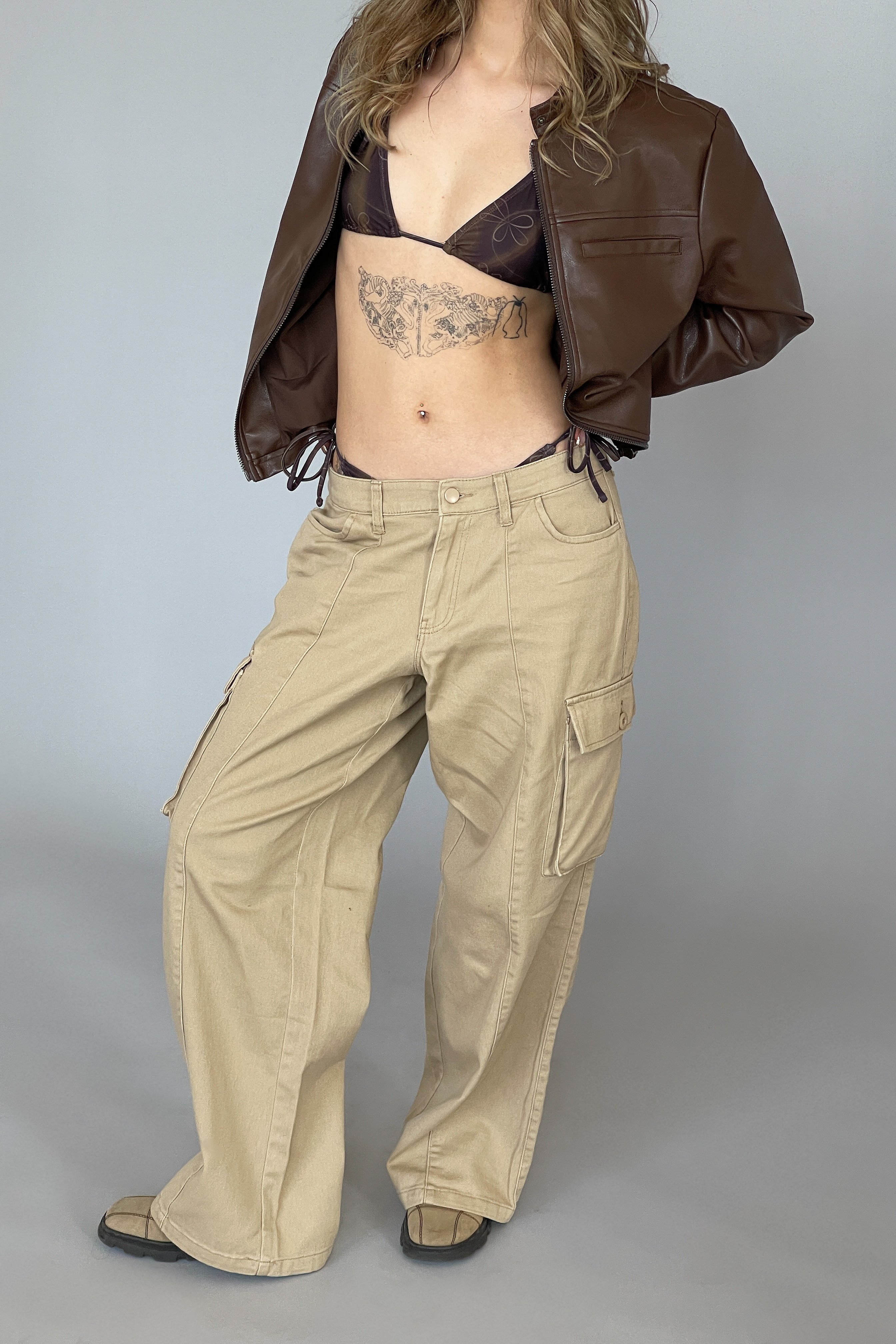 Pocket Detail Cargo Pants Black | na-kd.com