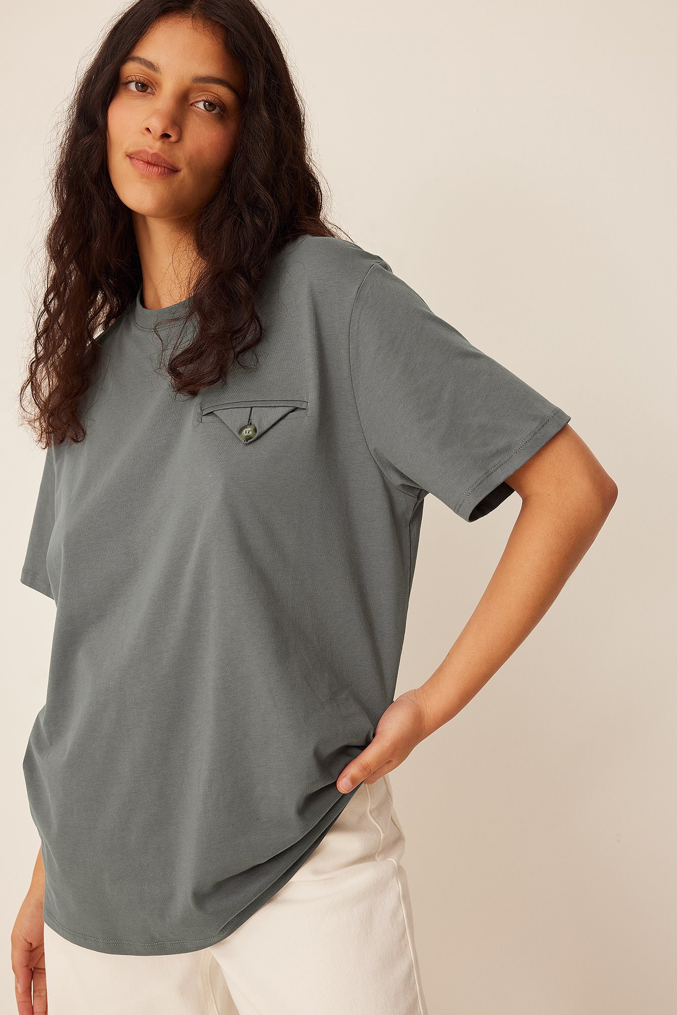NA-KD Shirtbody bruin volledige print extravagante stijl Mode Shirts Shirtbodies 