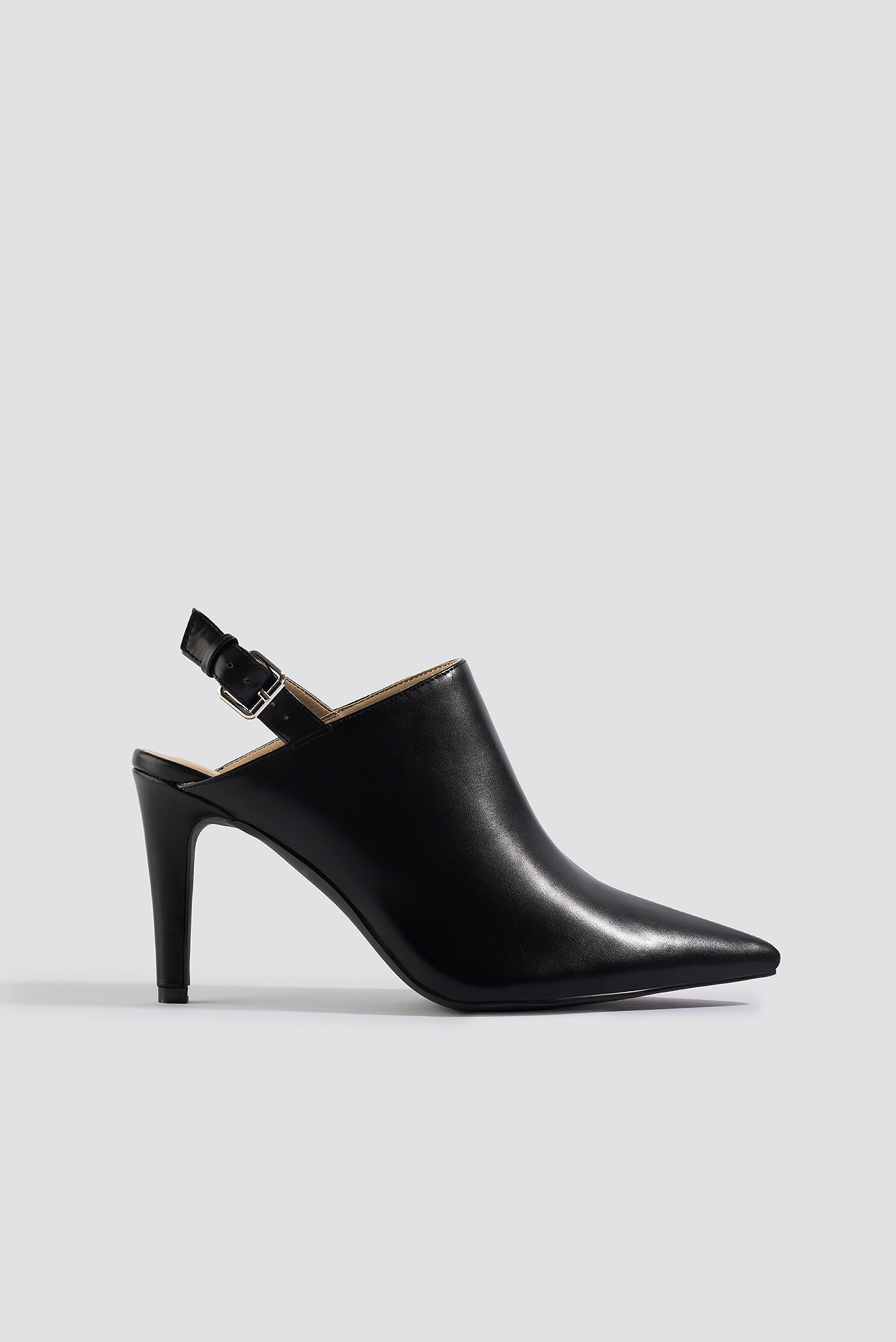 Pointy Slingback Pumps Black