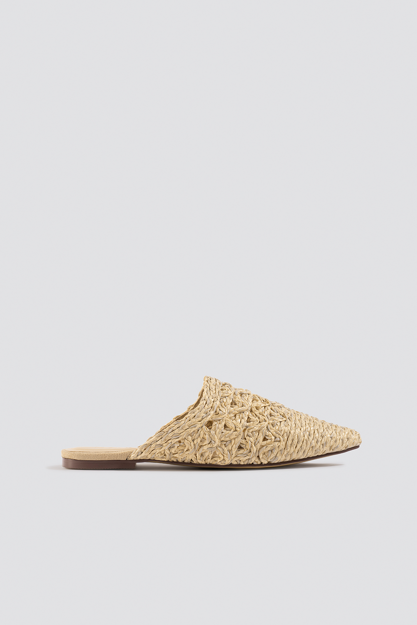 Pointy Strawy Sandals Natural