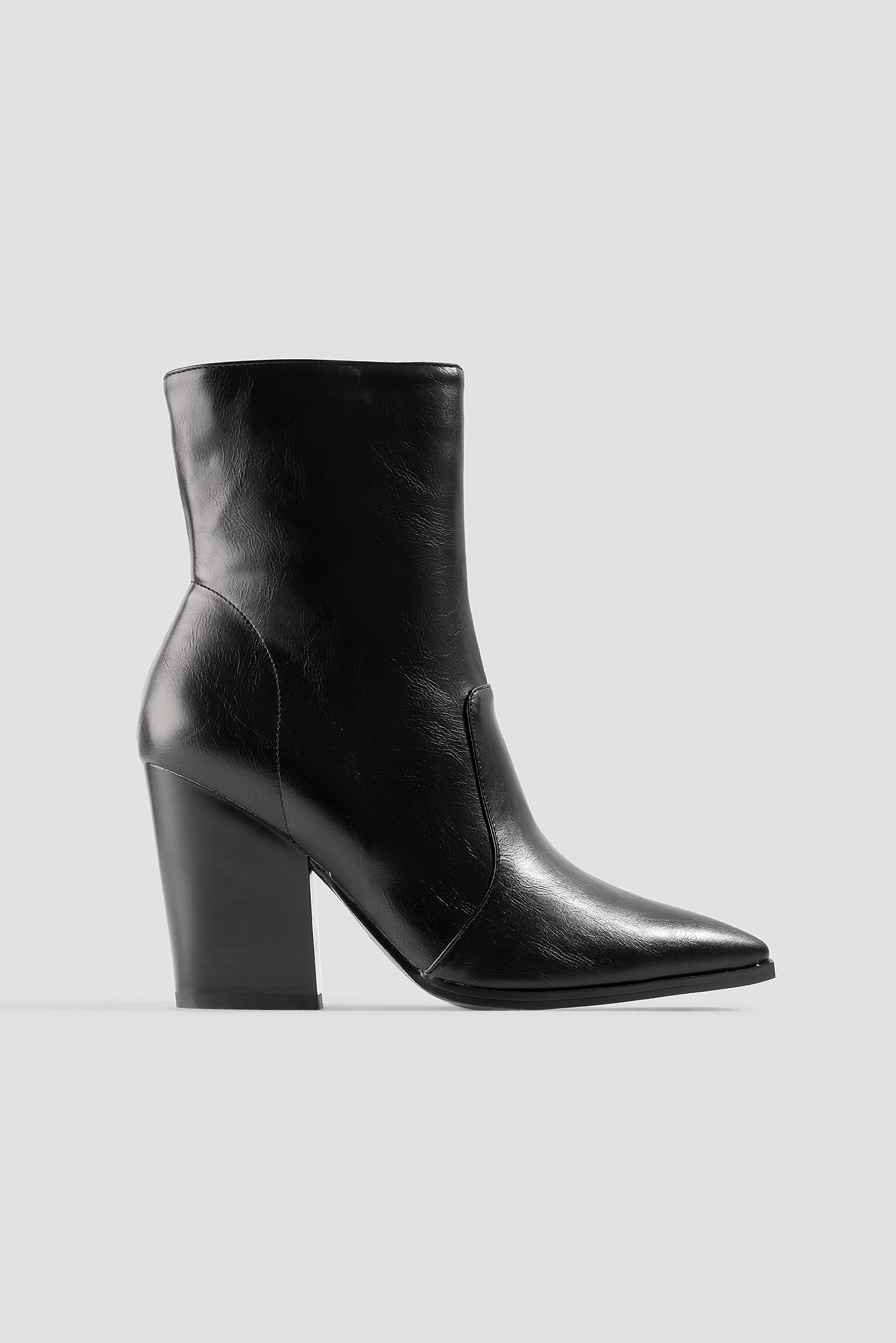 Pointy Western Boots Black