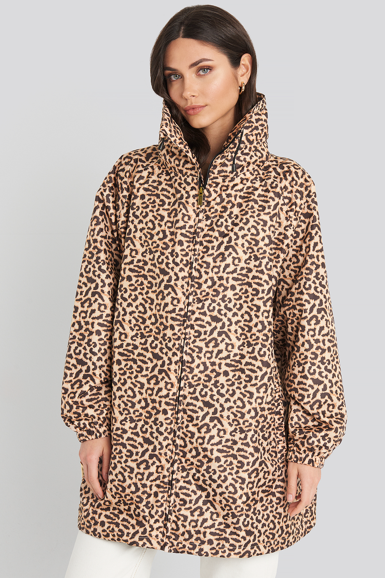Printed Oversized Parkas Leoprint