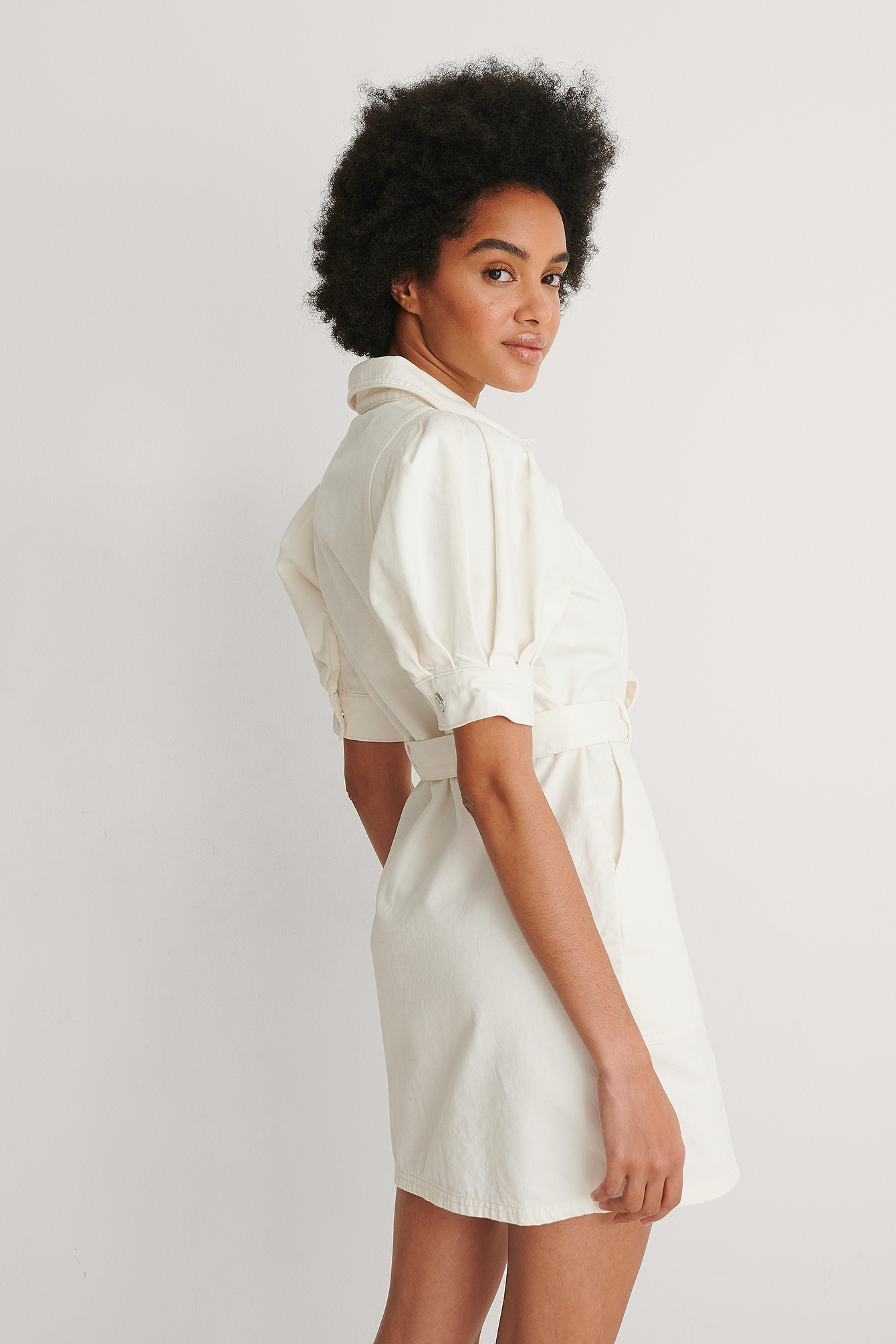 denim shirt dress at NA-KD 