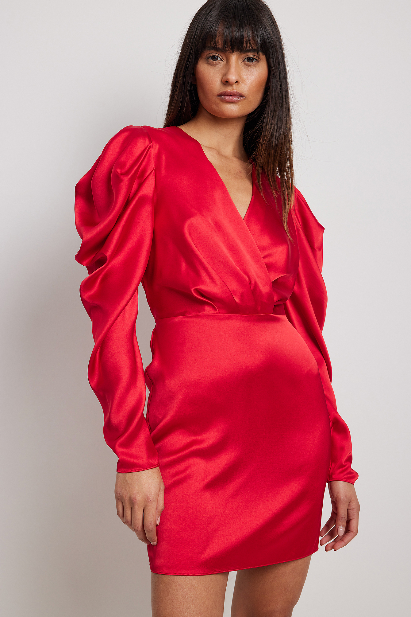 Womens Red Satin Dresses