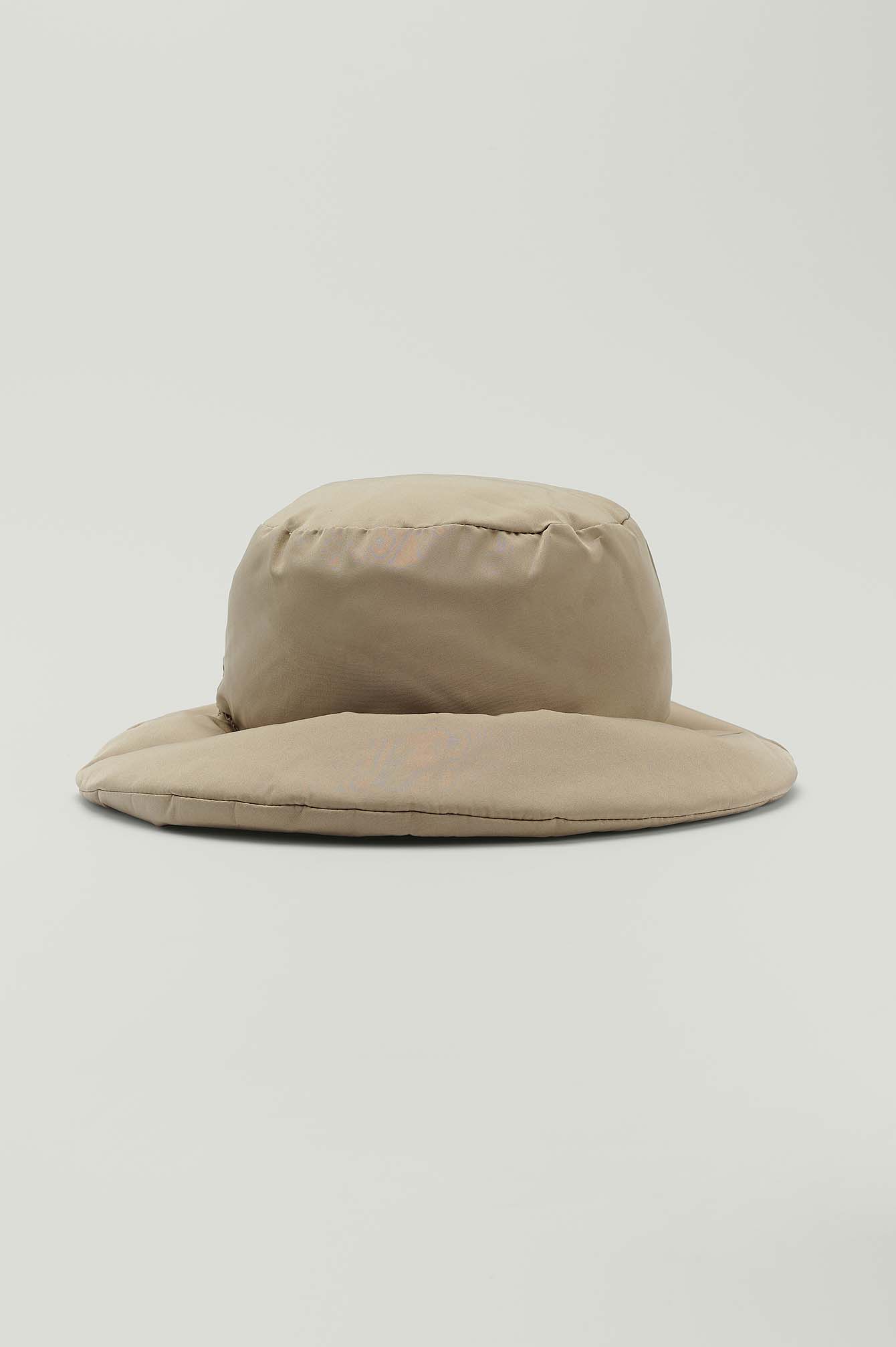 Puffy Bucket Hat Beige | na-kd.com