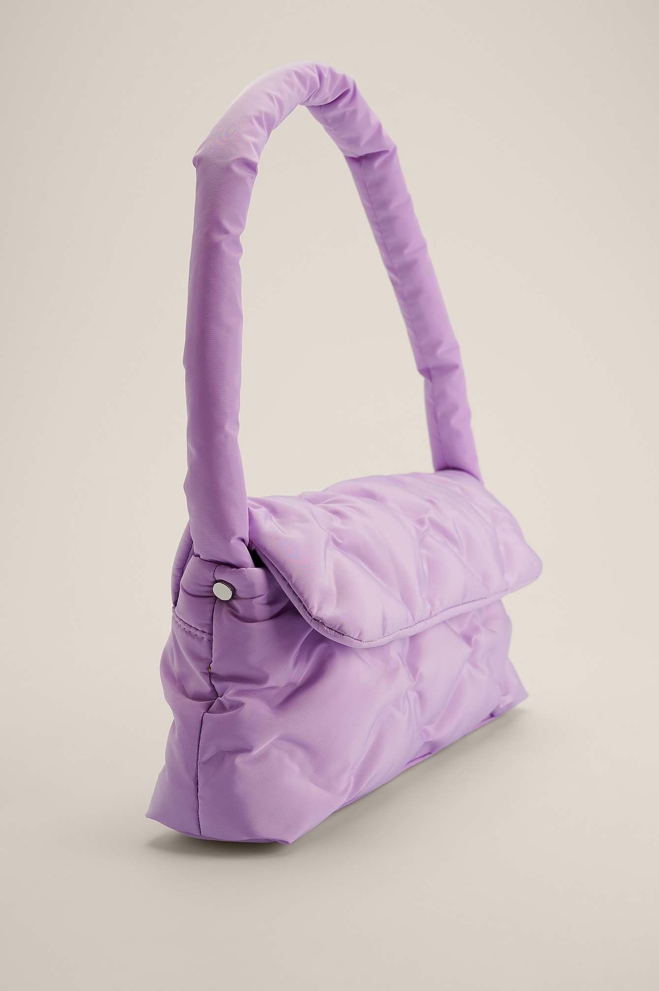 Lilac Kviltet baguette-taske