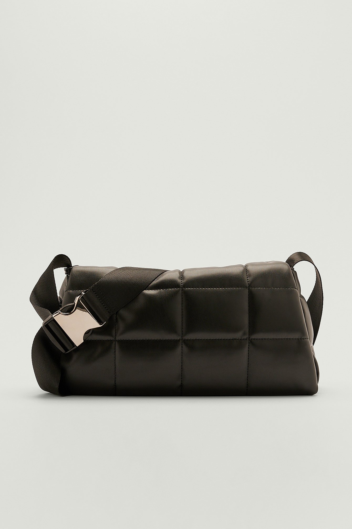 black quilted side bag
