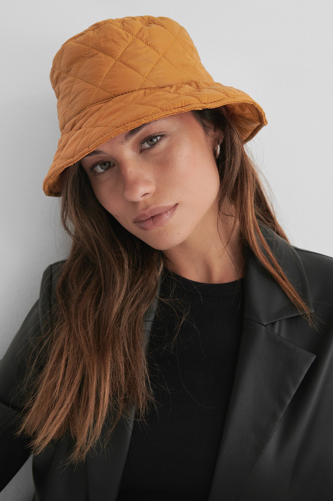 Rust Quilted Bucket Hat