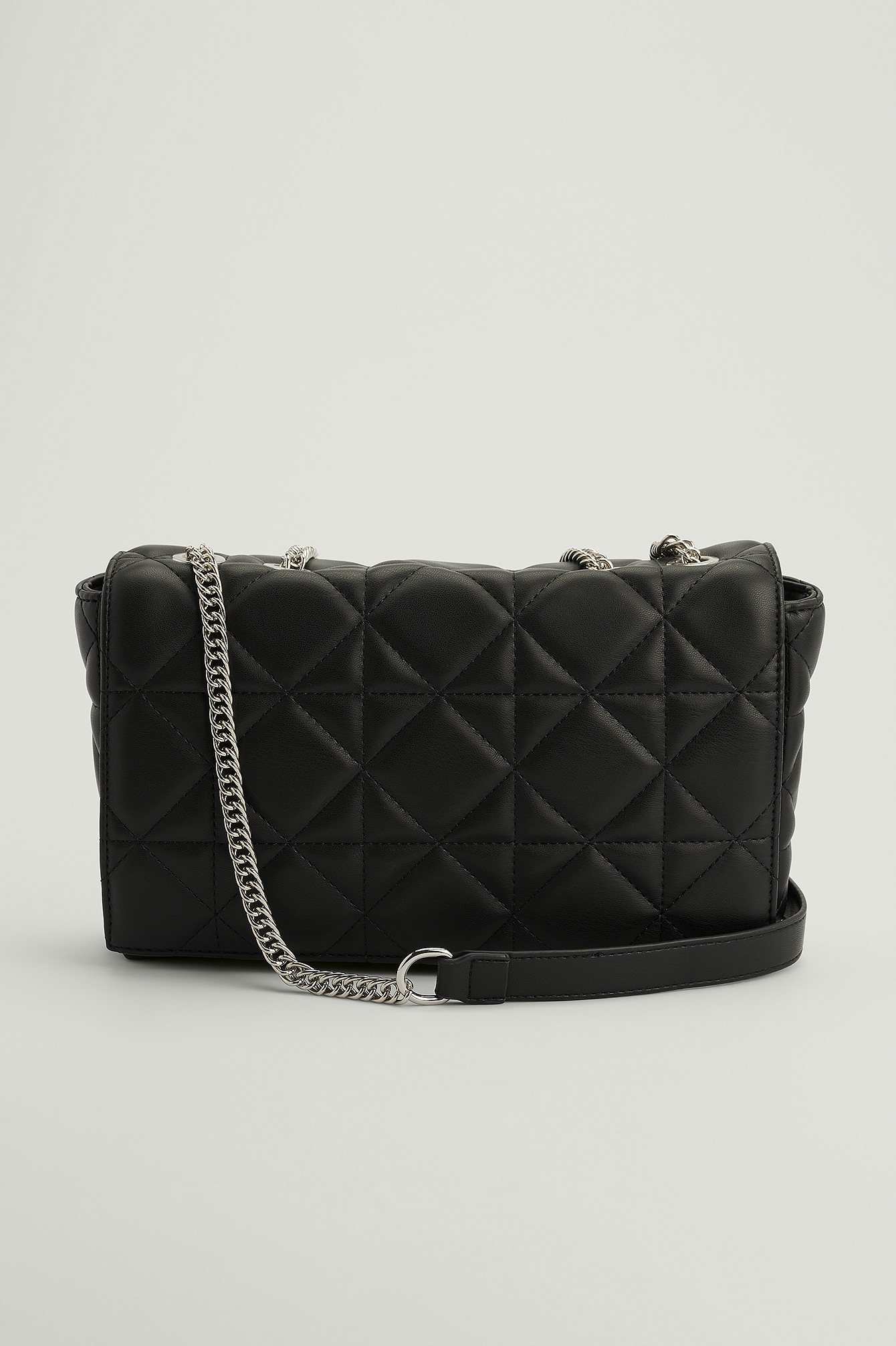 NA-KD Accessories Quilted Chain Bag - Black
