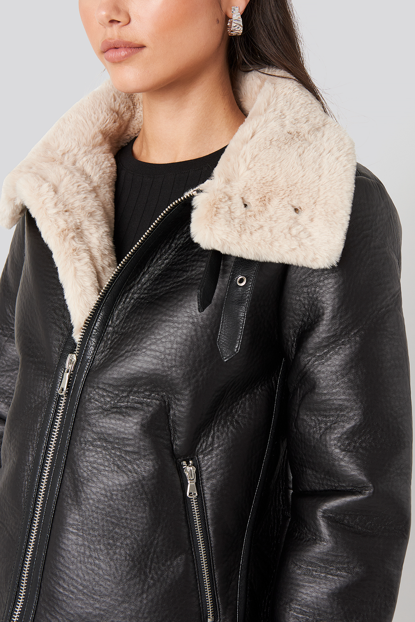 aviator jacket cropped