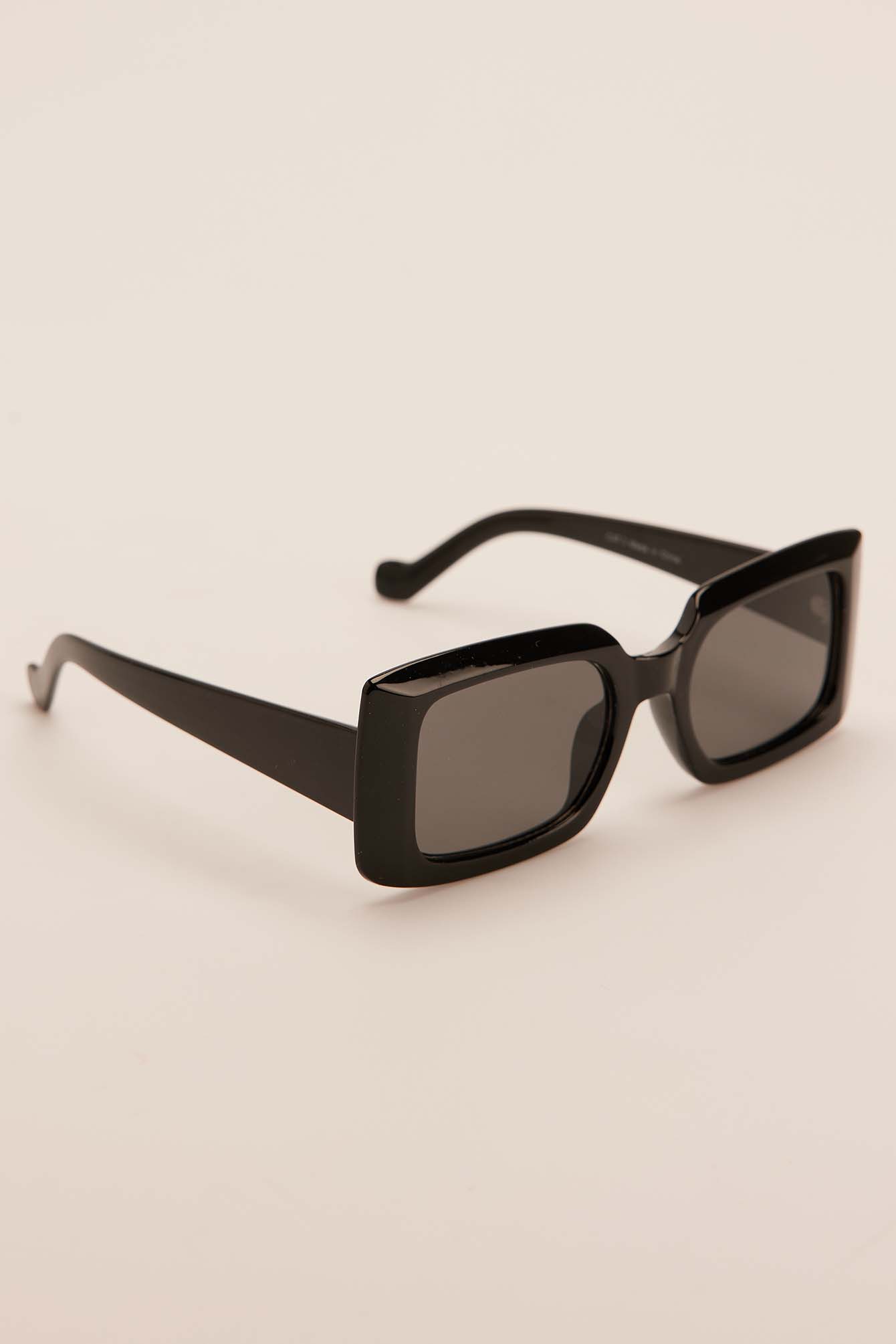Gafas de sol grandes rectangulares Negro