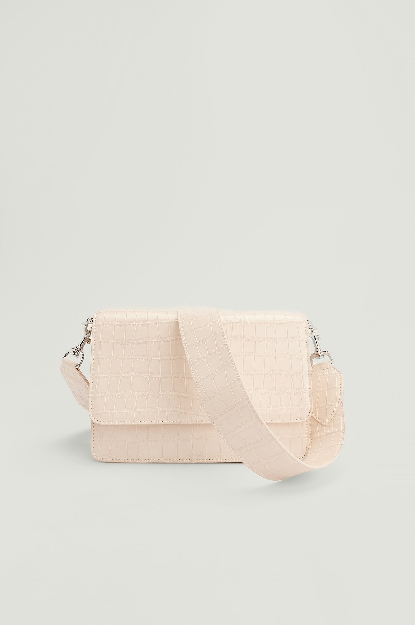 Creme Recycled Compartment Crossbody Bag