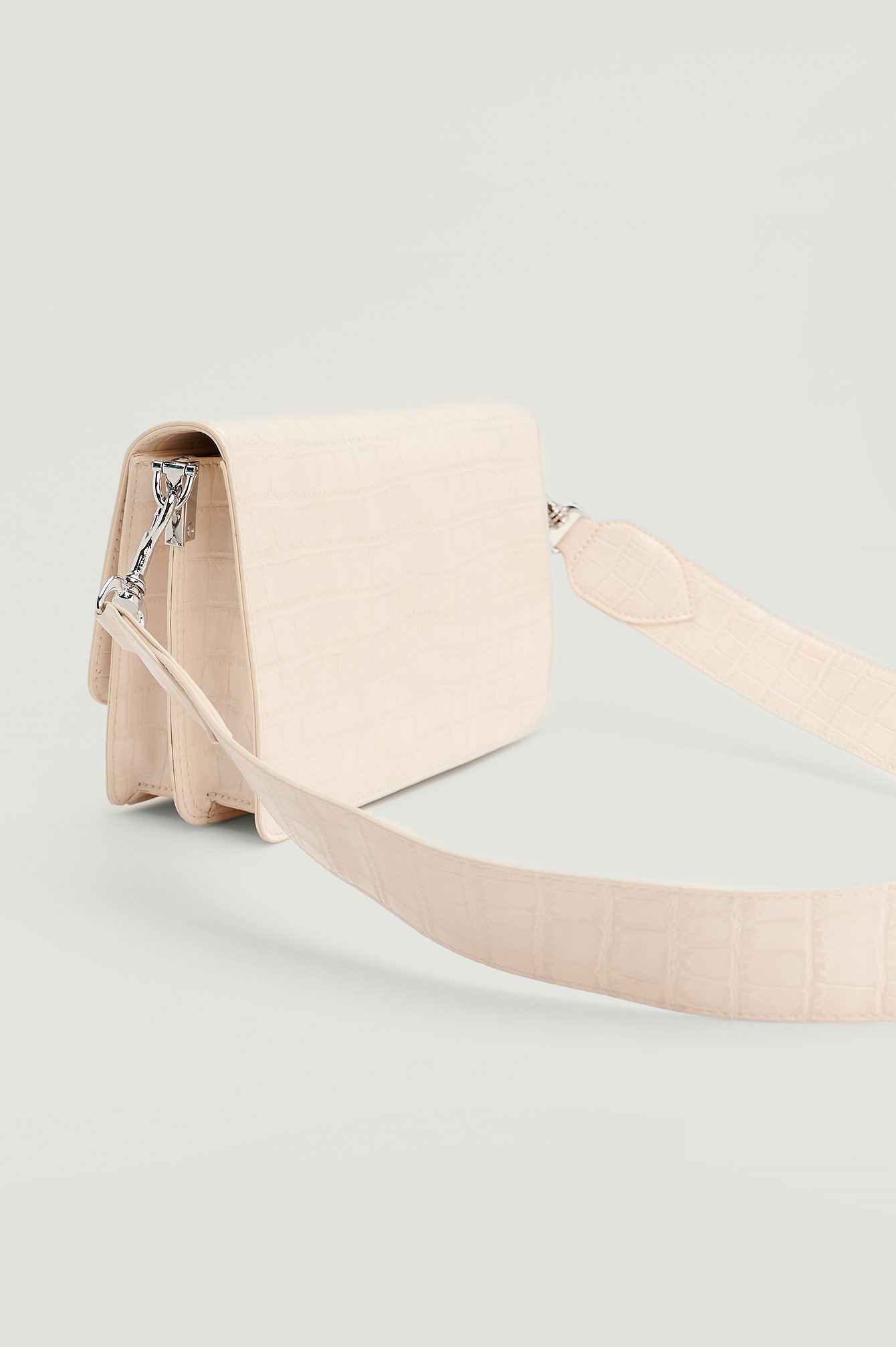 Creme Recycled Compartment Crossbody Bag