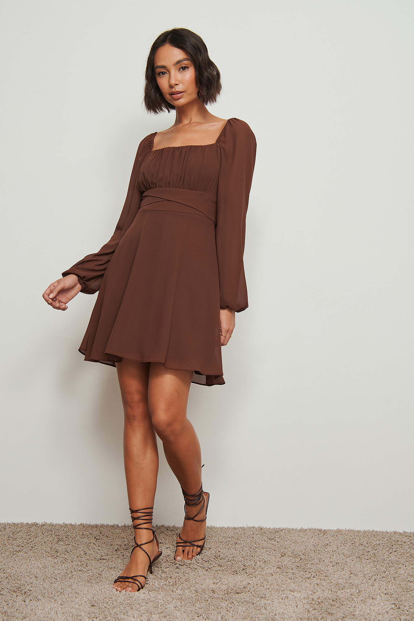 Recycled Long Sleeve Ruched Detail 