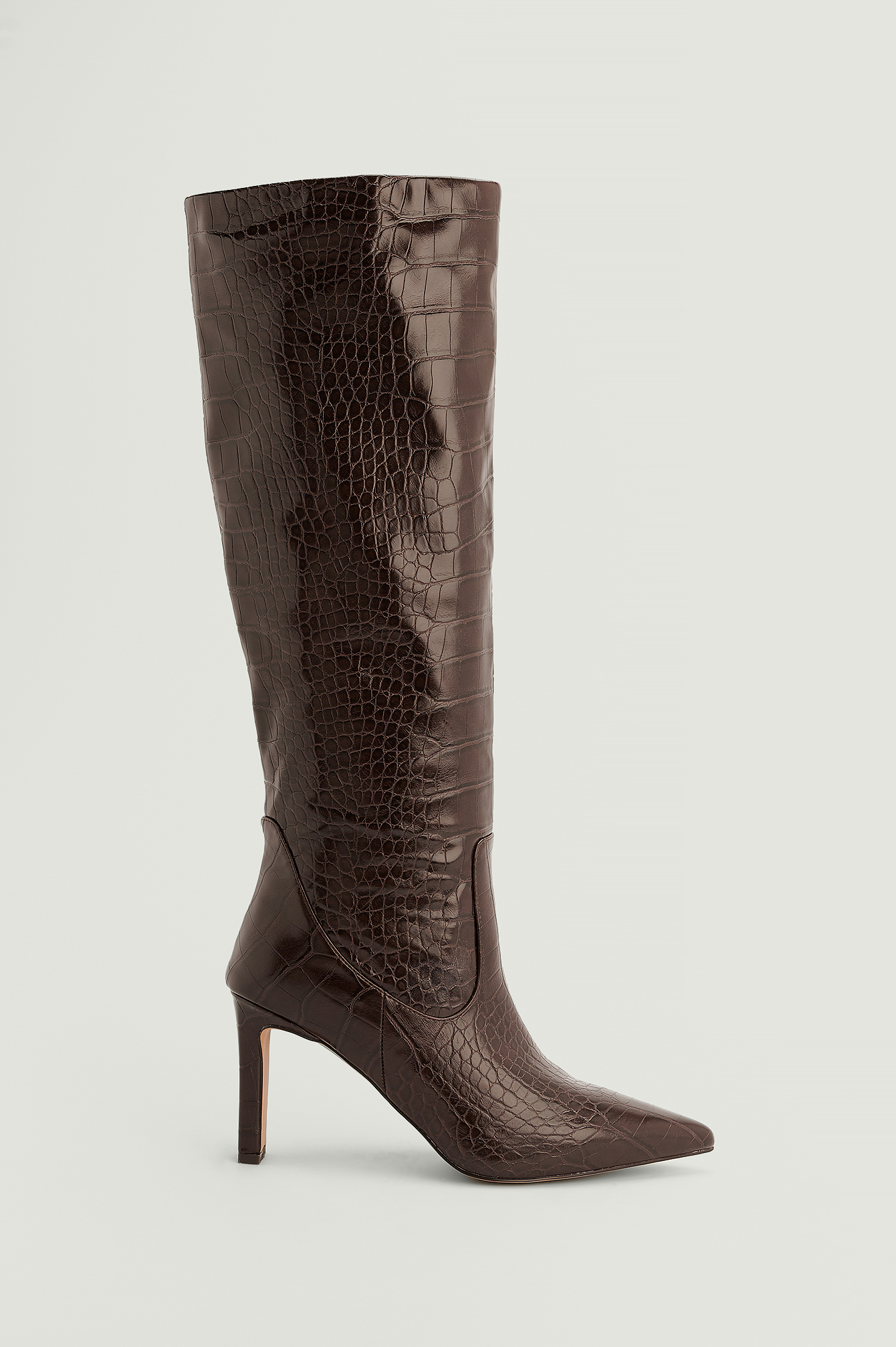 Pointy Shaft Boots Brown | NA-KD