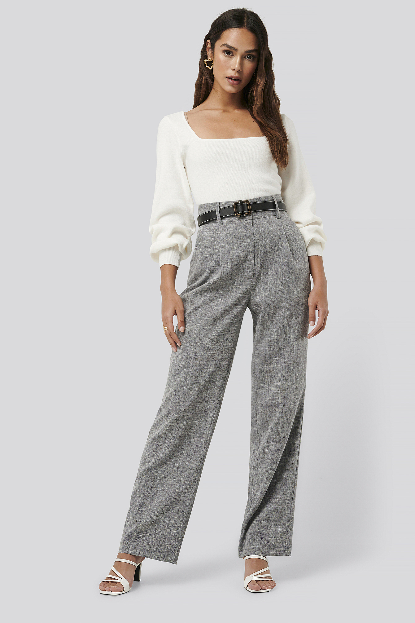 Relaxed Suit Trousers Grey