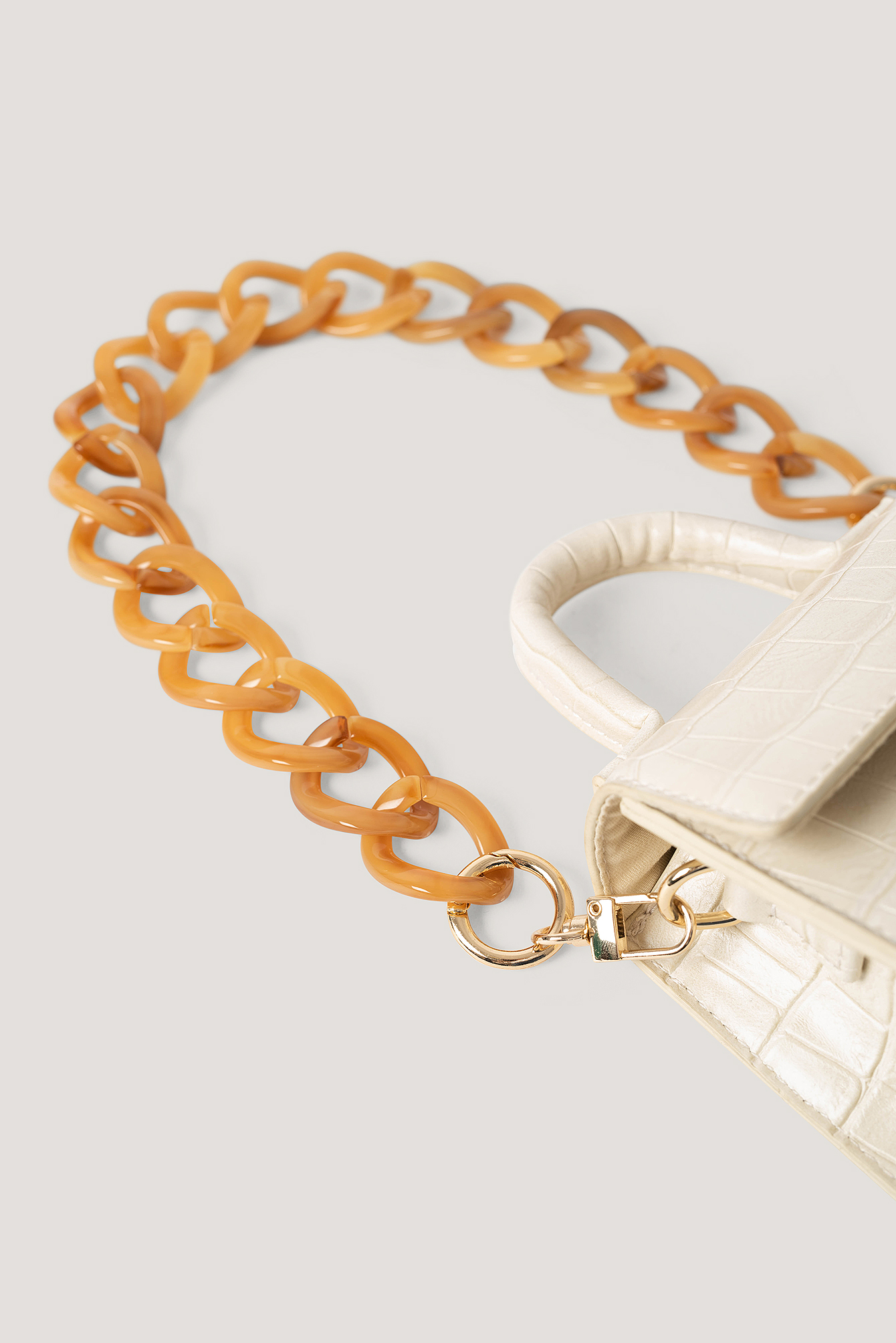 NA-KD Accessories Removable Resin Bag Chain in Orange Damen Taschen Taschen-Accessoires 