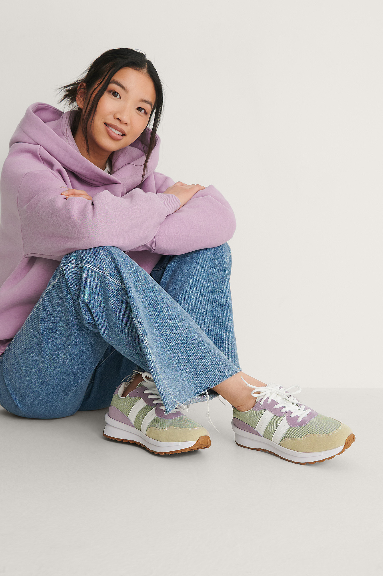 Na-kd Retro Daddy Sneakers - Multicolor In Beige Combo | ModeSens
